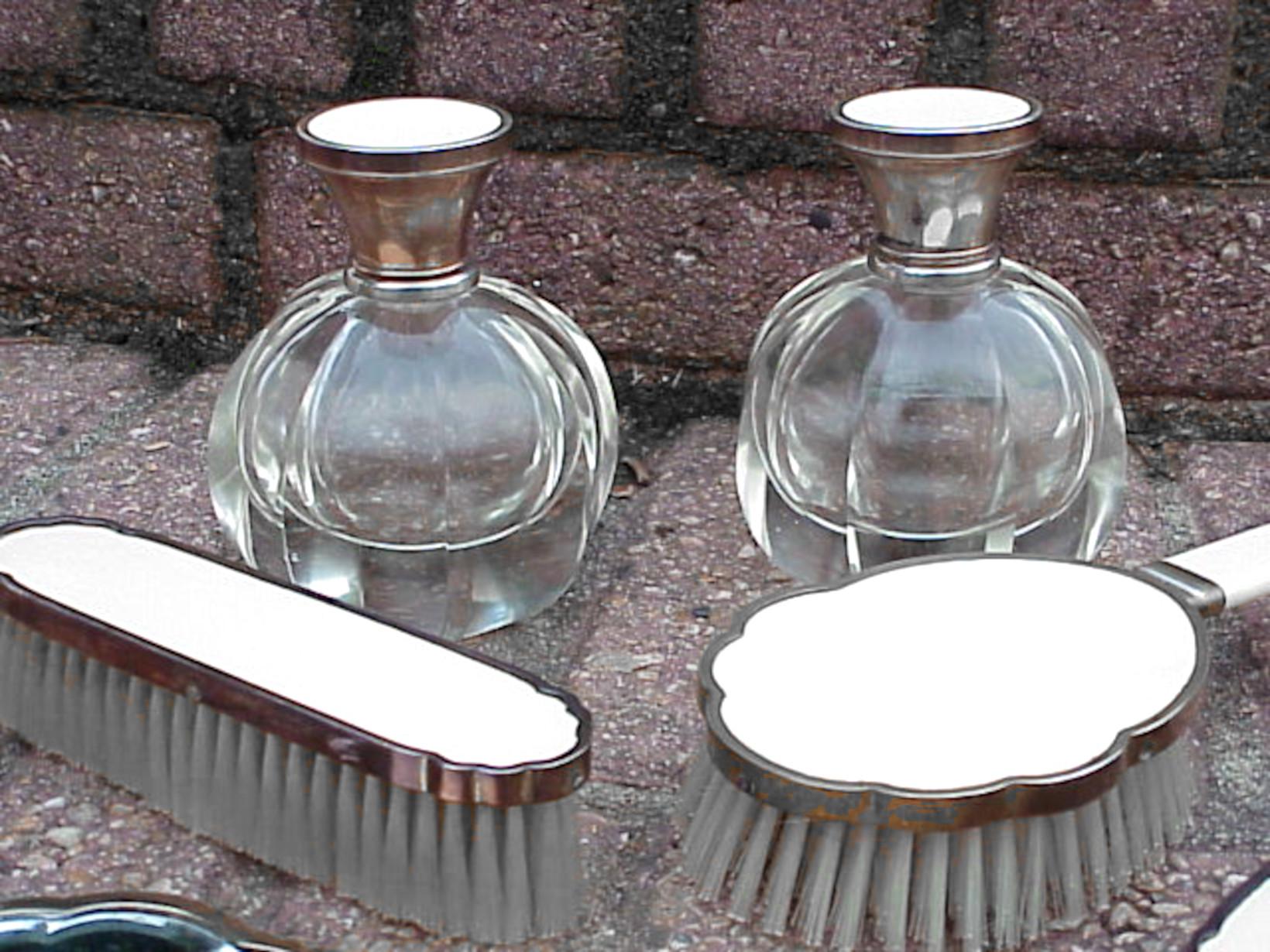 Seguso Italy design elegant vanity set decò years '30 in glass For Sale 2