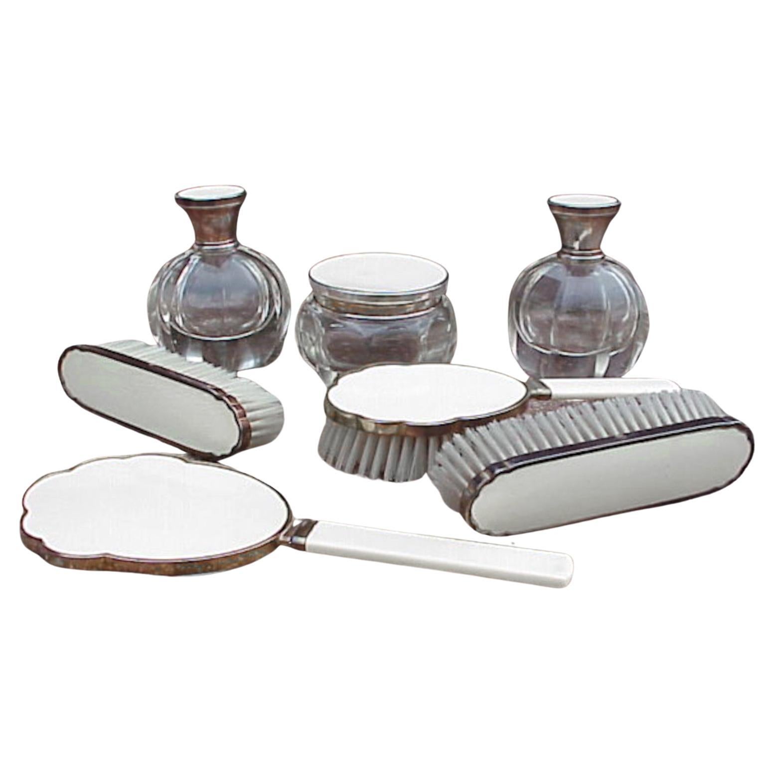 Seguso Italy design elegant vanity set decò years '30 in glass For Sale