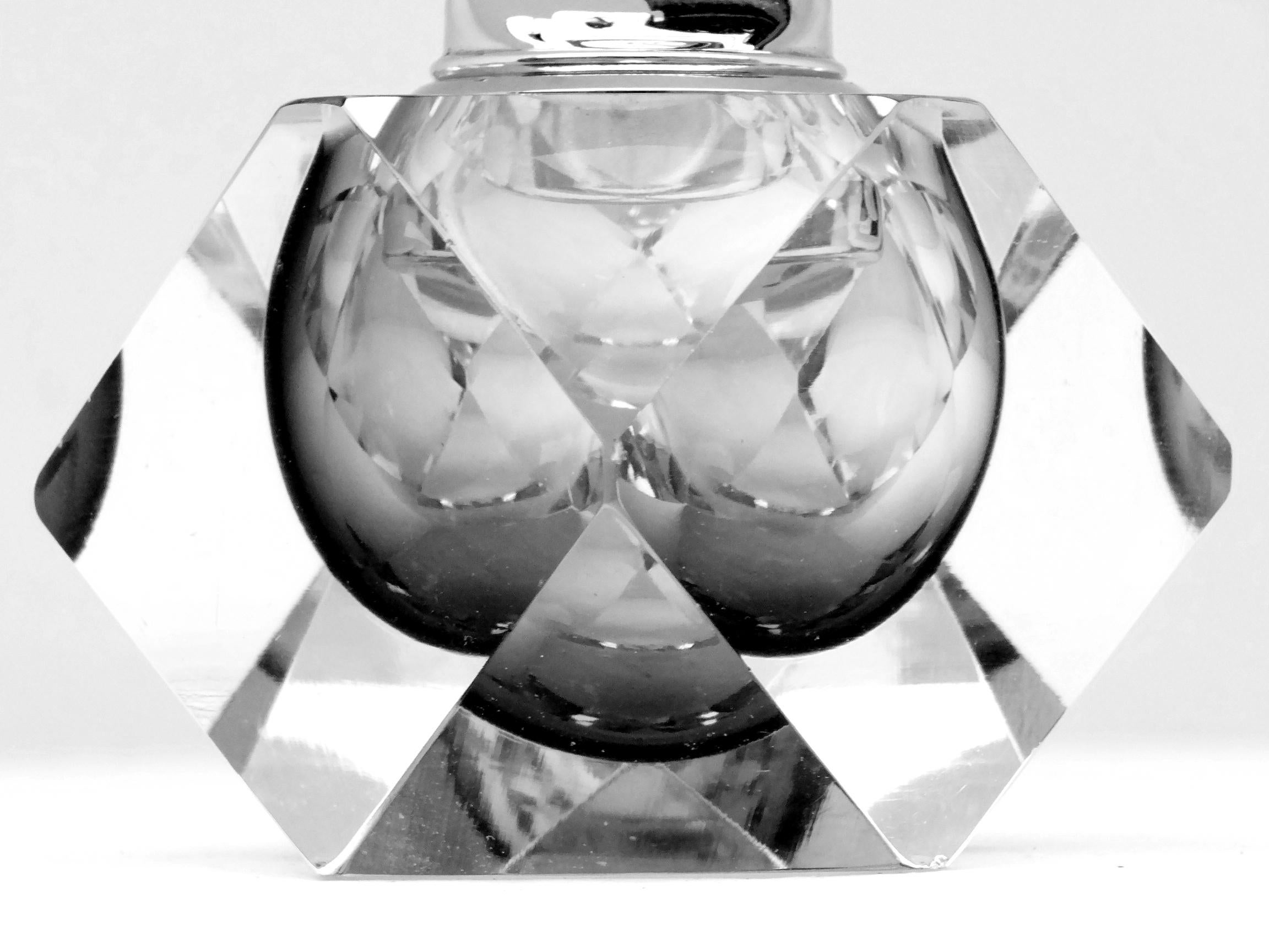 
Seguso Italy production by Flavio Poli design in years '70 glass lighter in perfect condition with label , handworked glass