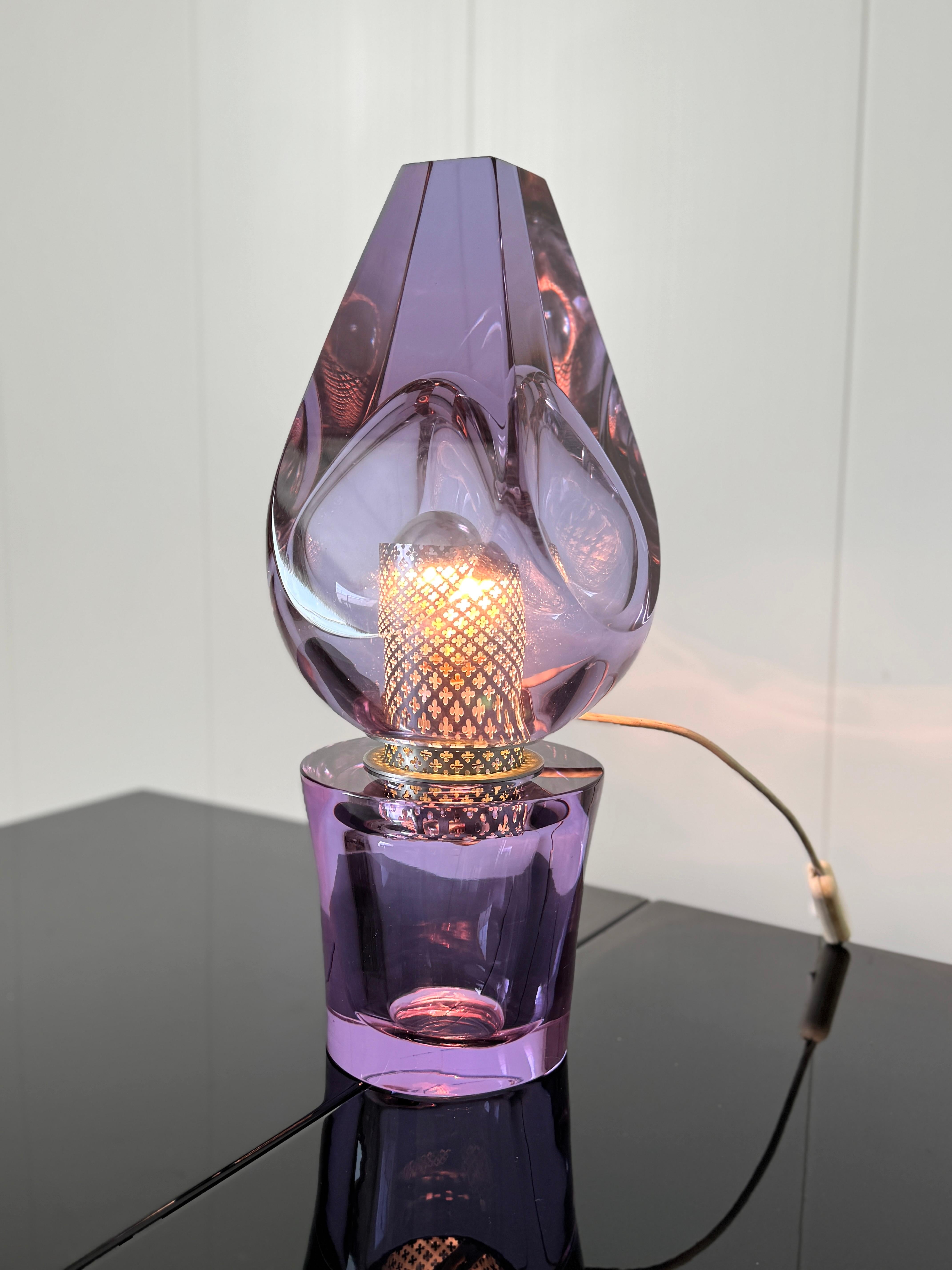 Seguso, Table lamp mod. 14092, 1960s In Good Condition For Sale In Rivoli, IT