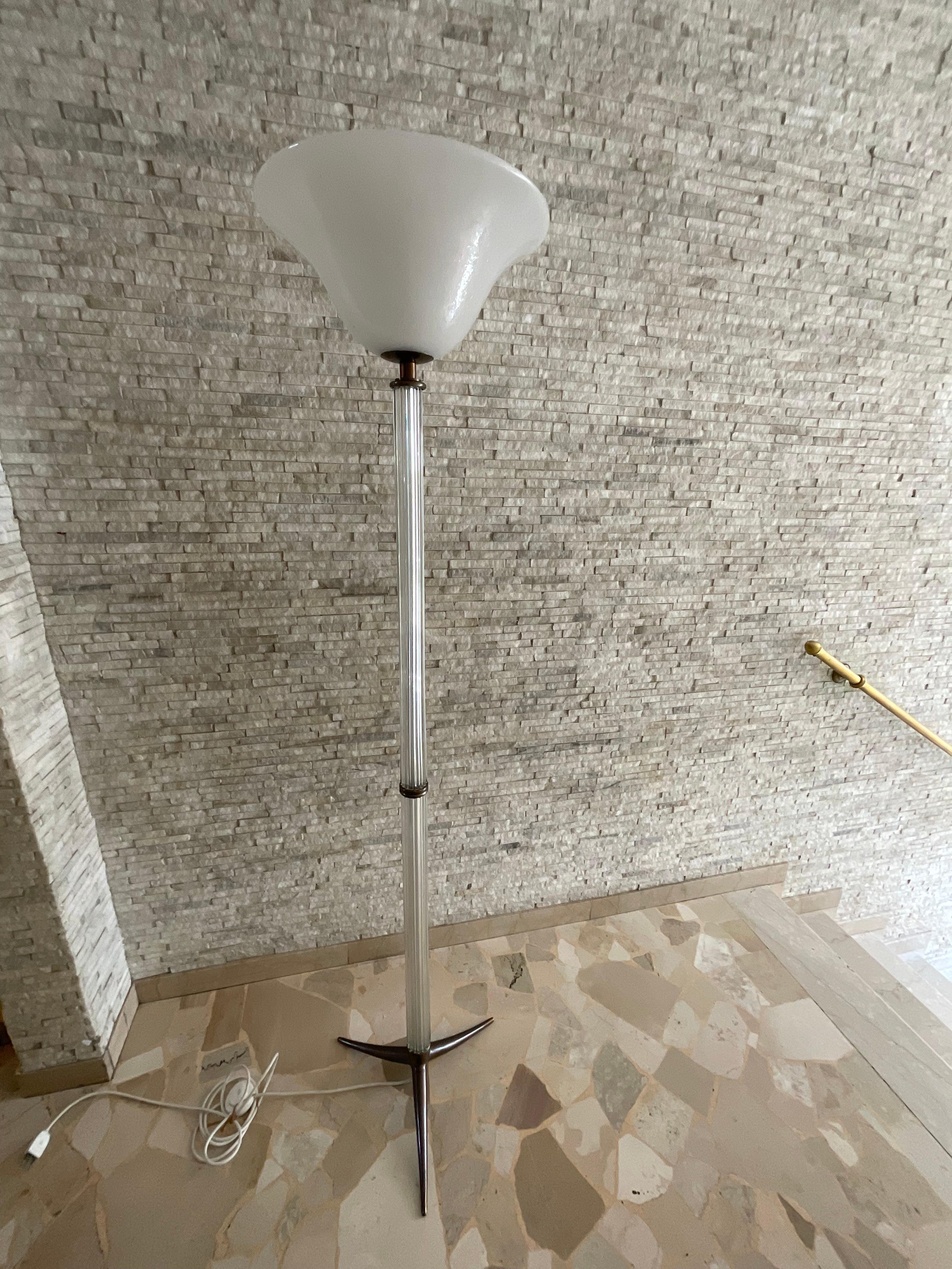 SEGUSO - Murano glass floor lamp - Italy 1950s For Sale 3
