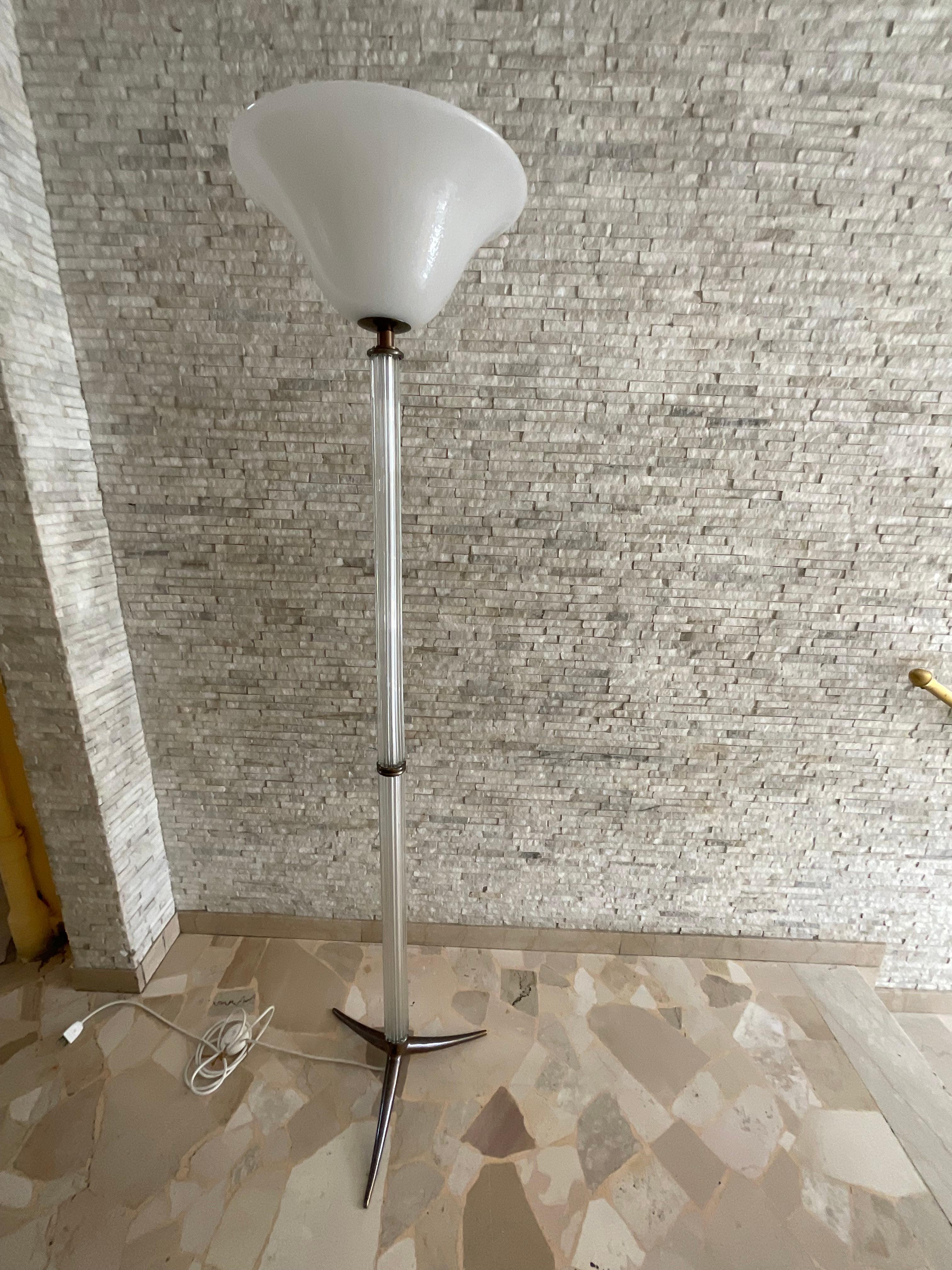 SEGUSO - Murano glass floor lamp - Italy 1950s For Sale 10