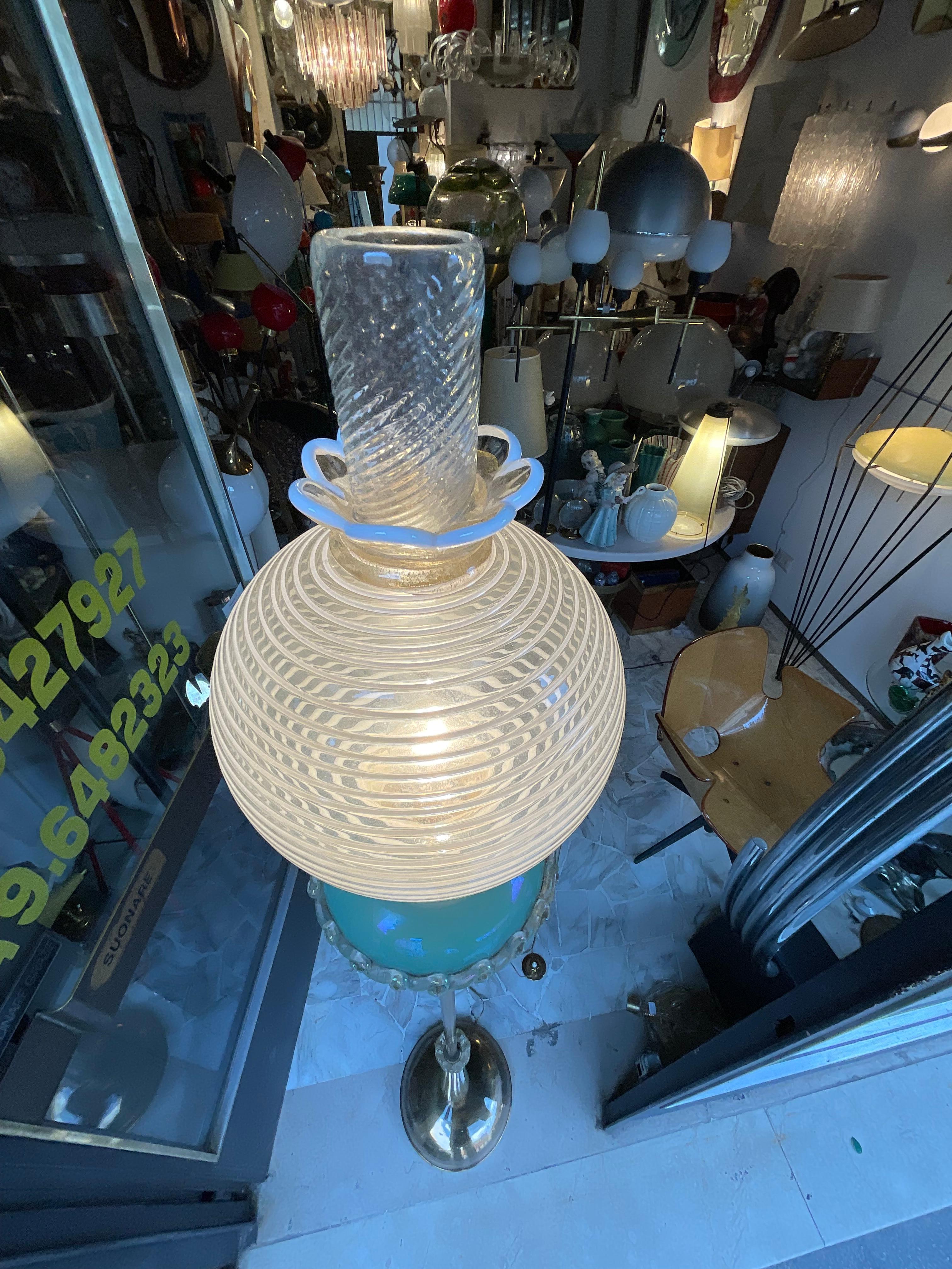 SEGUSO - Lampada da terra in vetro di MURANO - Made in ITALIA - 1960 en venta 3