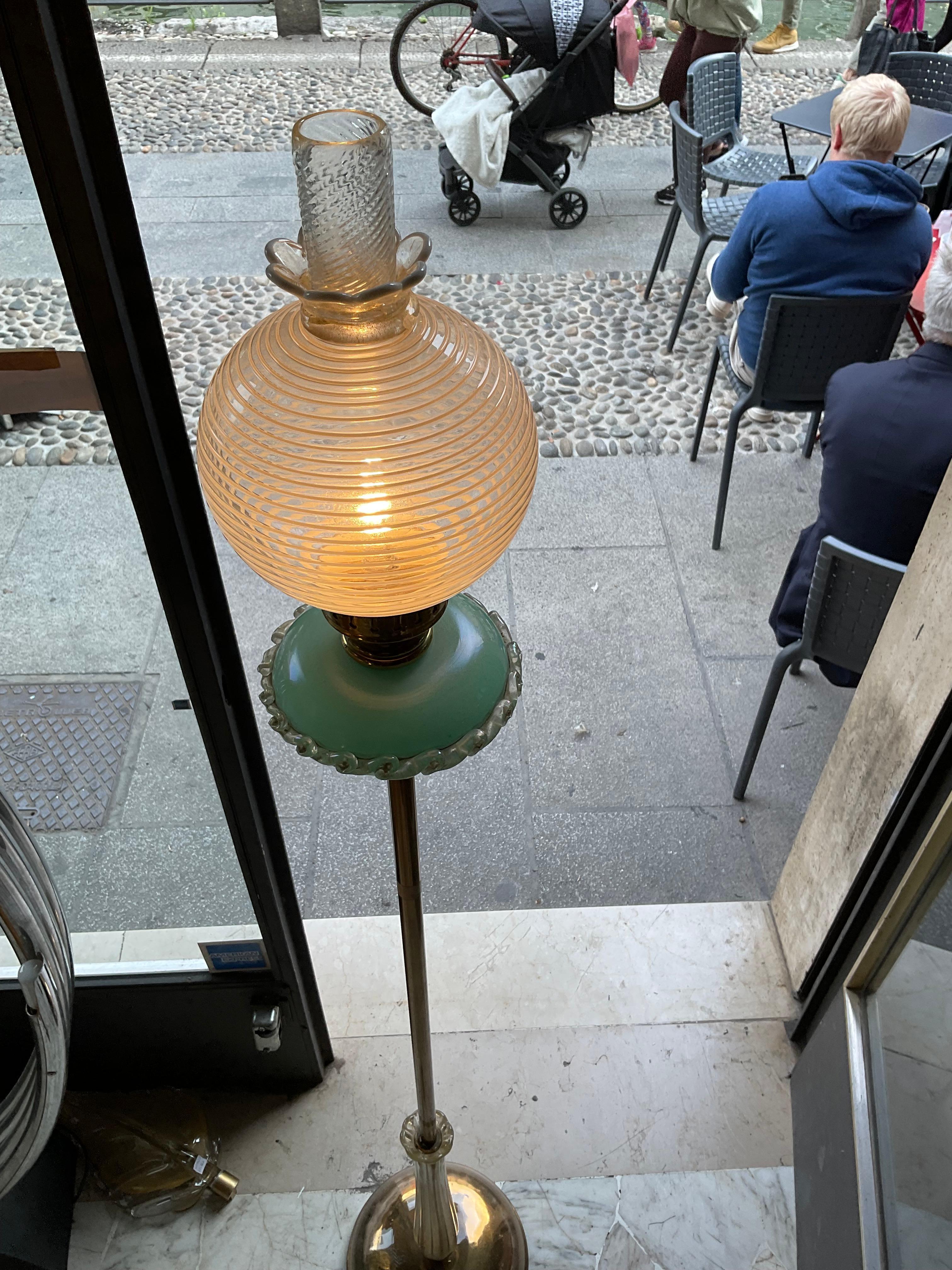 SEGUSO - Lampada da terra in vetro di MURANO - Made in ITALIA - 1960 en venta 4