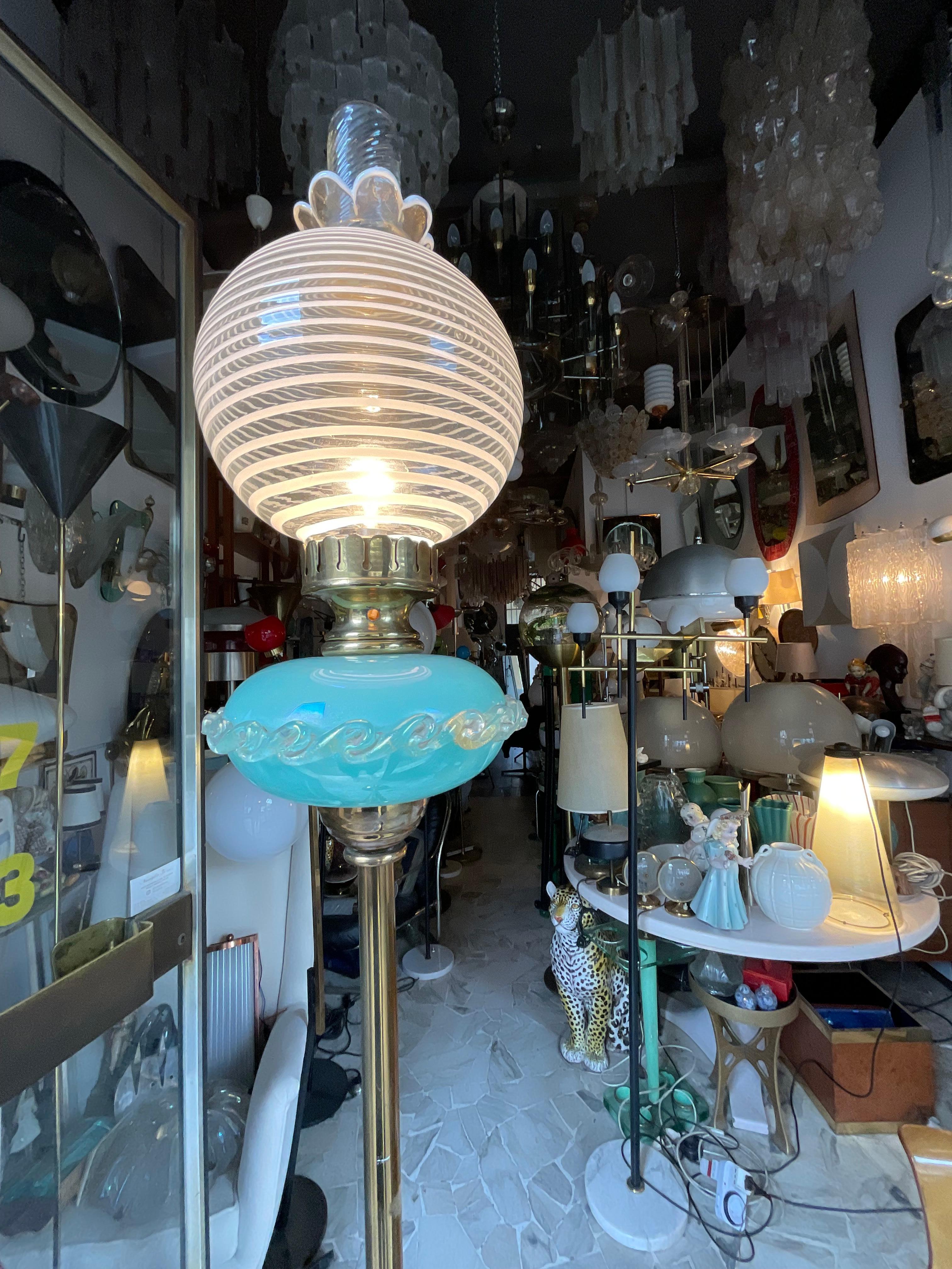 SEGUSO - Lampada da terra in vetro di MURANO - Made in ITALIA - 1960 en venta 5
