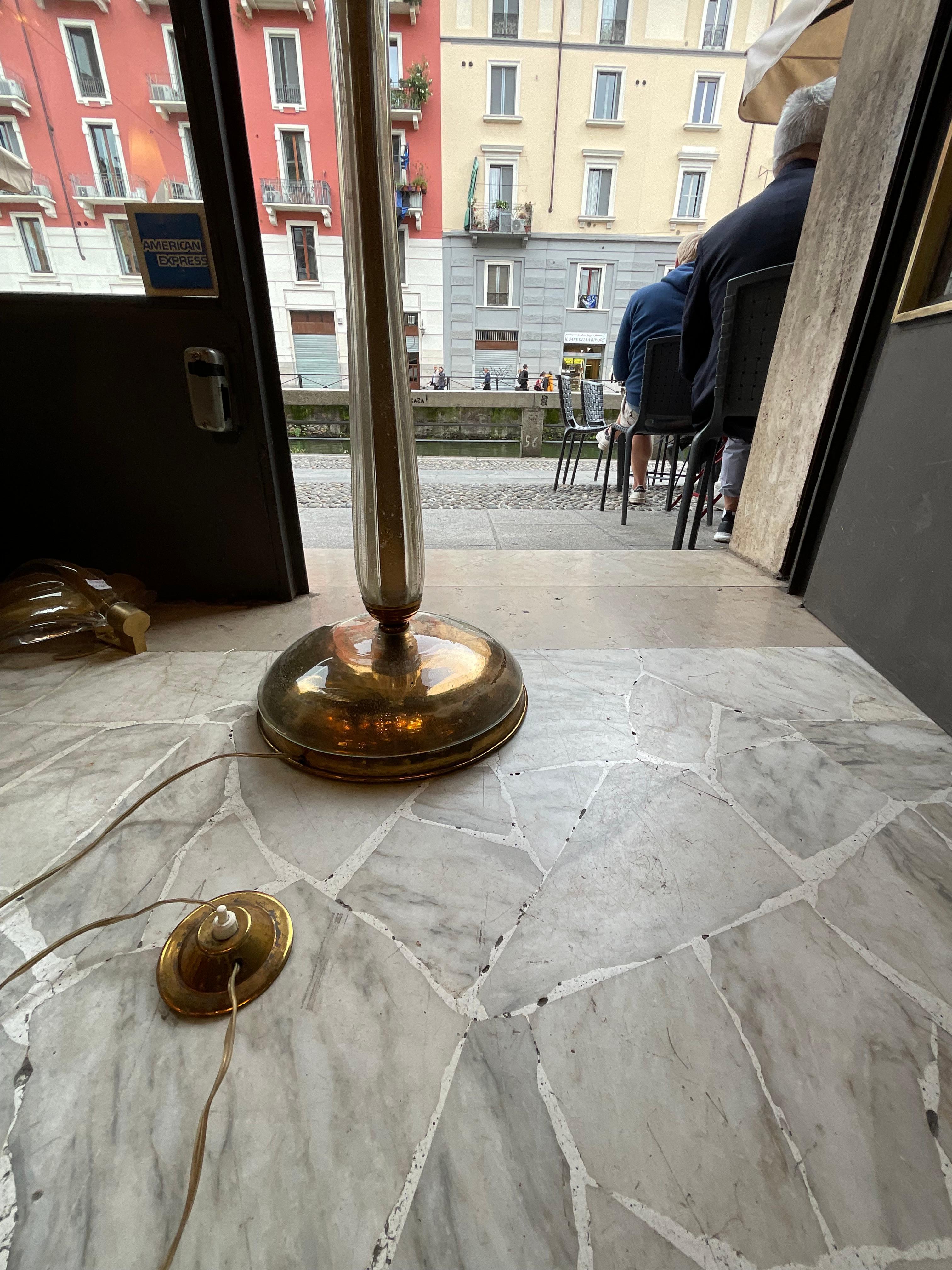 SEGUSO - Lampada da terra in vetro di MURANO - Made in ITALIA - 1960 Italian en venta