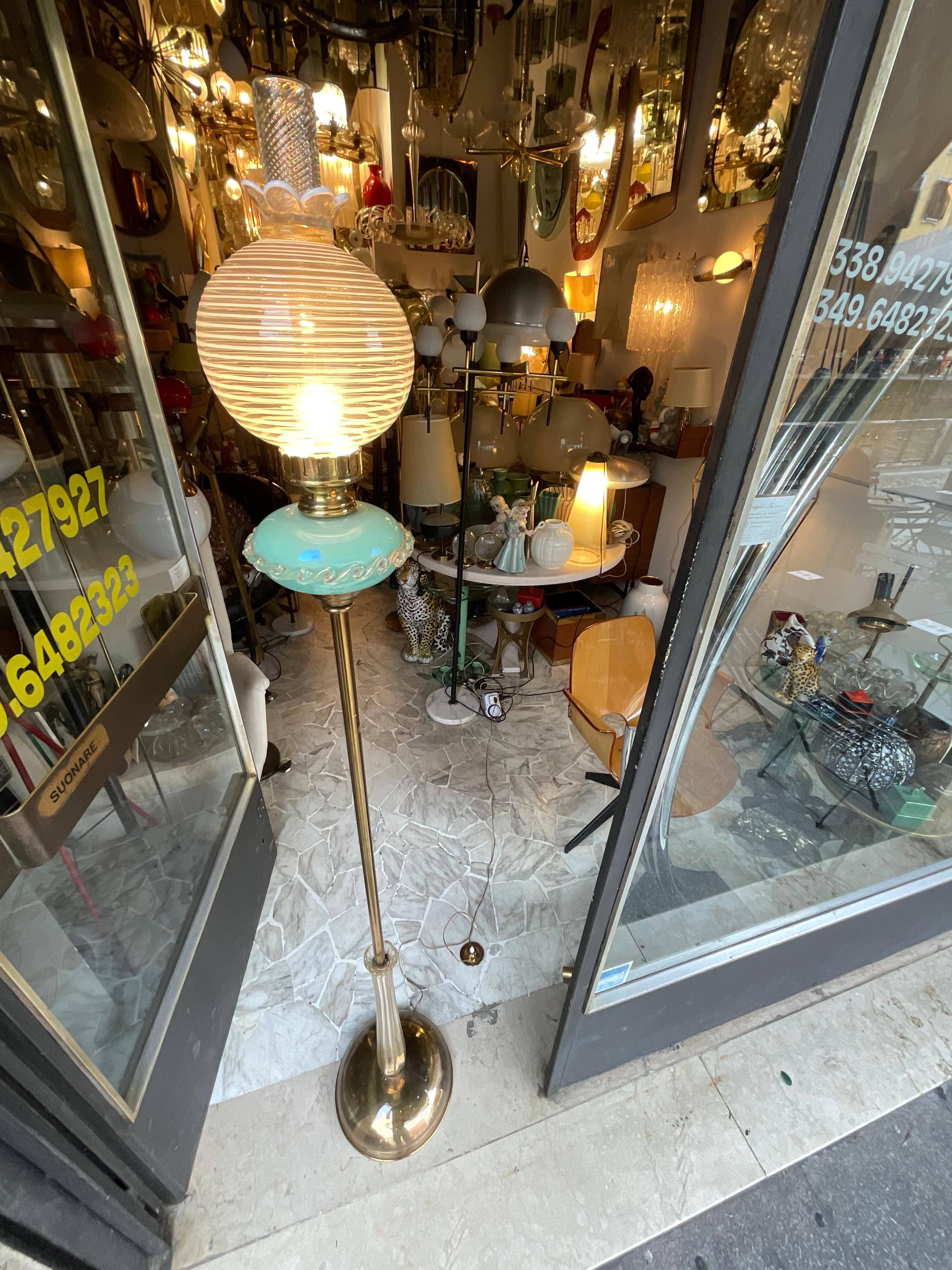 SEGUSO - Lampada da terra in vetro di MURANO - Made in ITALIA - 1960 Latón en venta