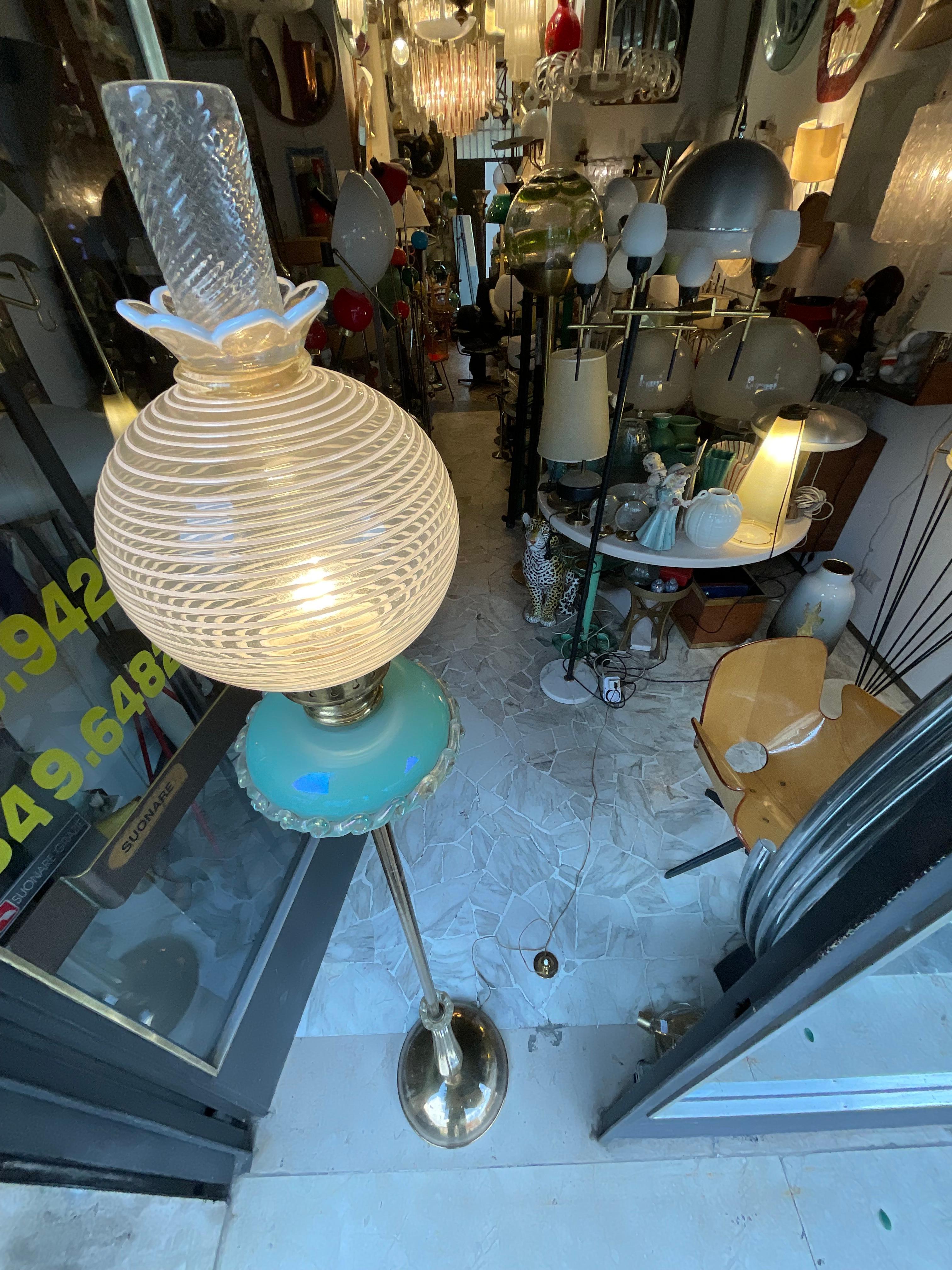 SEGUSO - Lampada da terra in vetro di MURANO - Made in ITALIA - 1960 en venta 1