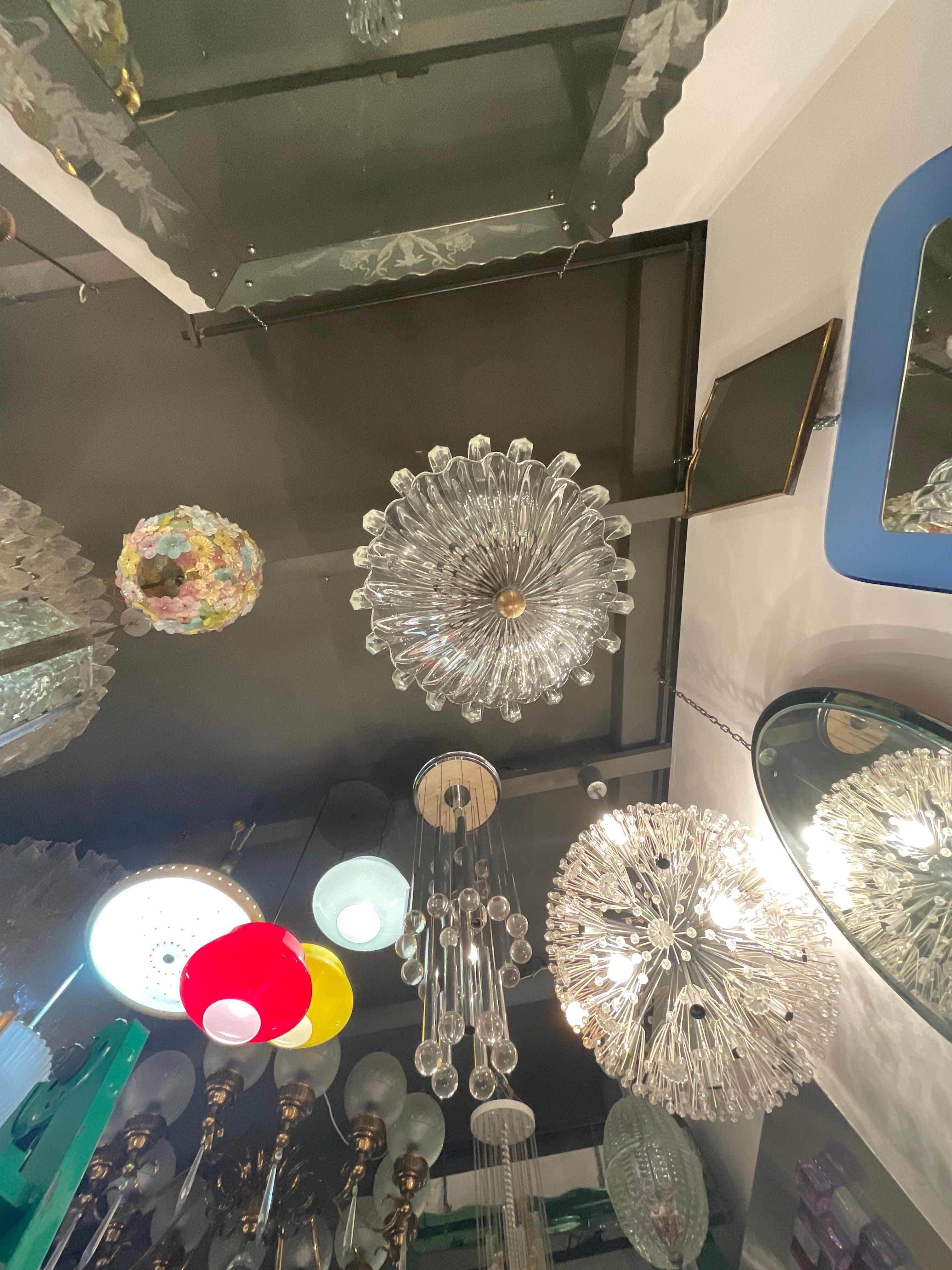 Murano Glass SEGUSO - Murano glass chandelier - 1950s For Sale