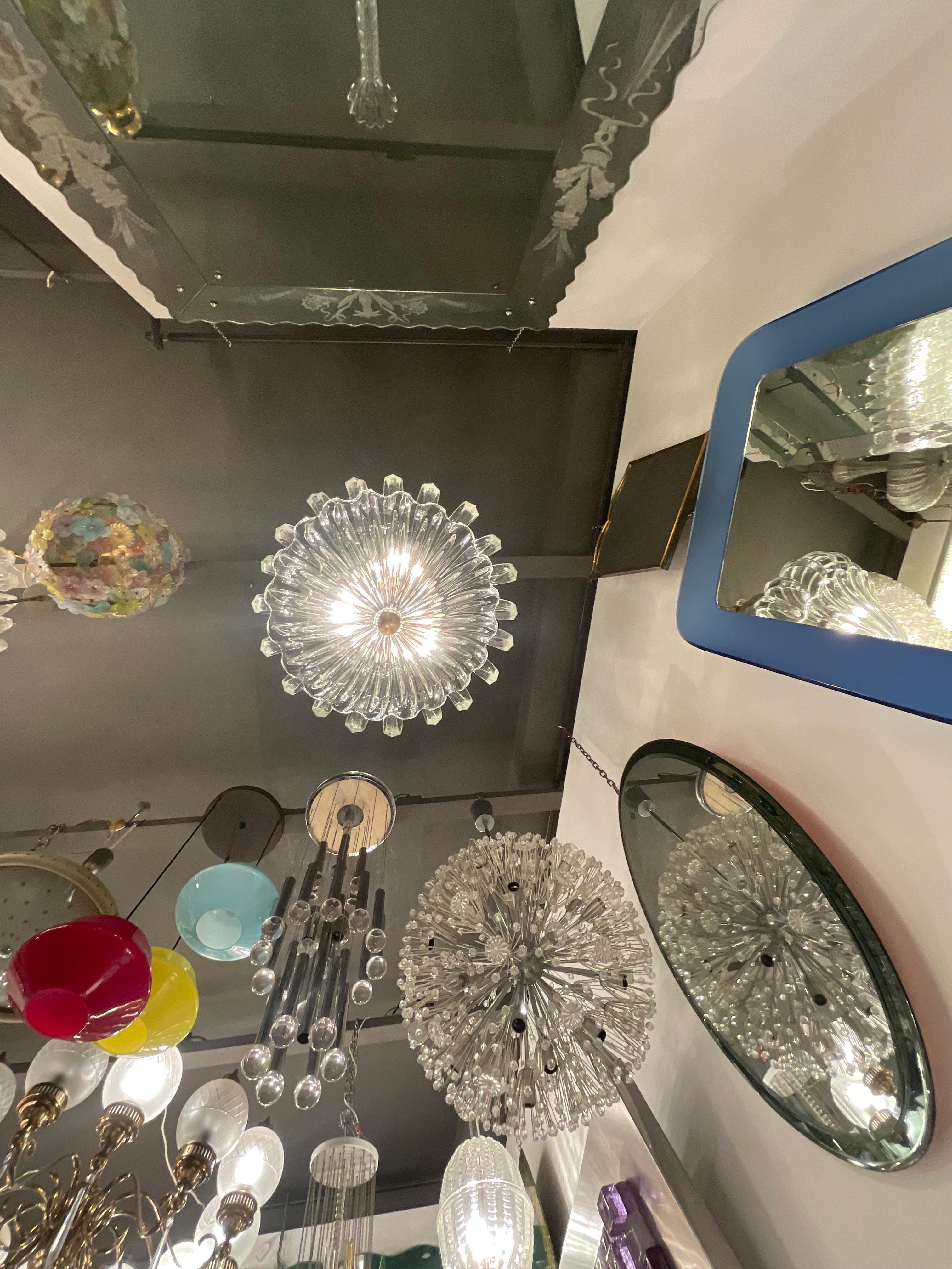 SEGUSO - Murano glass chandelier - 1950s For Sale 1
