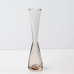 Seguso Light Purple Bottle Vase Signed