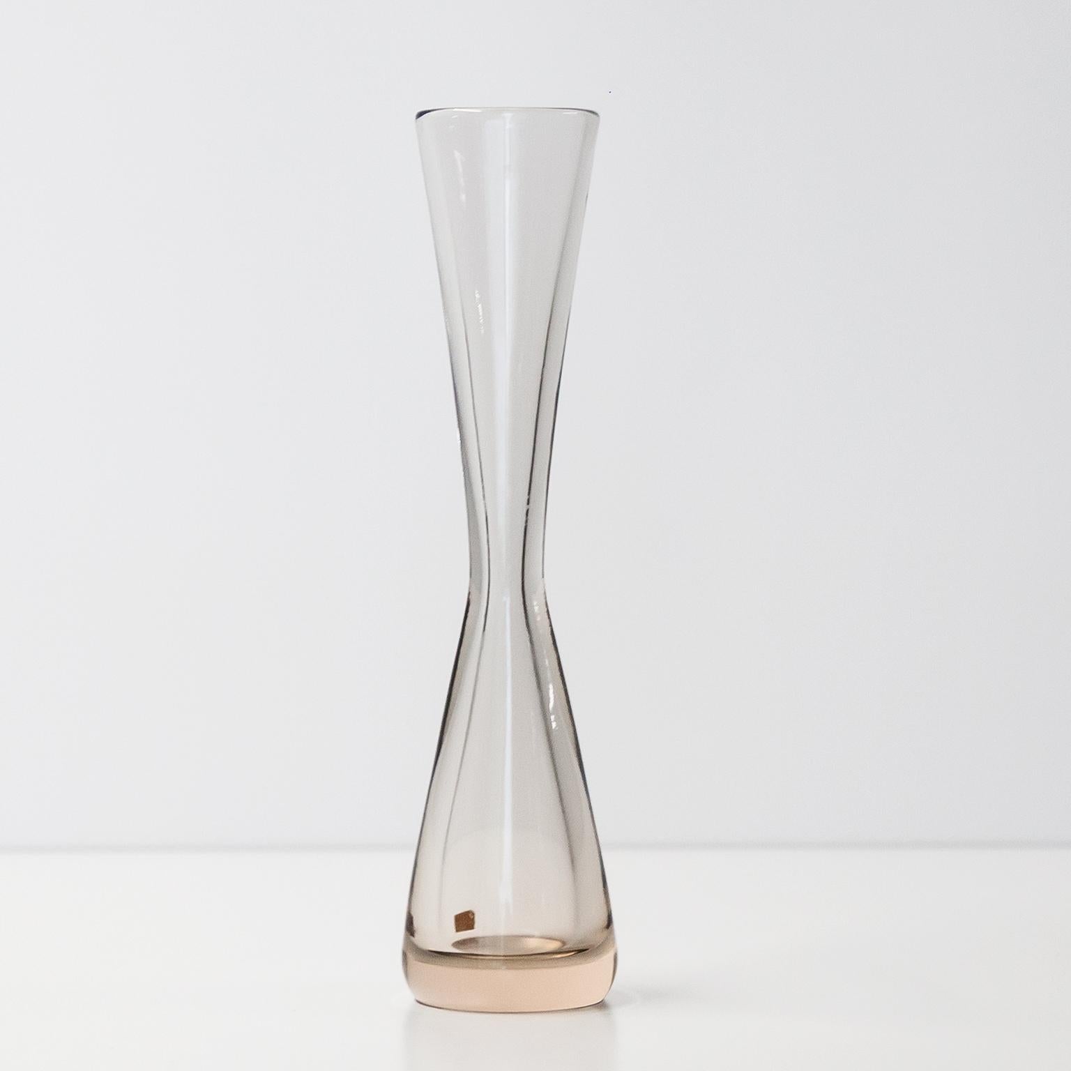 Mid-Century moderno Seguso Light Purple Bottle Vase Signed in vendita
