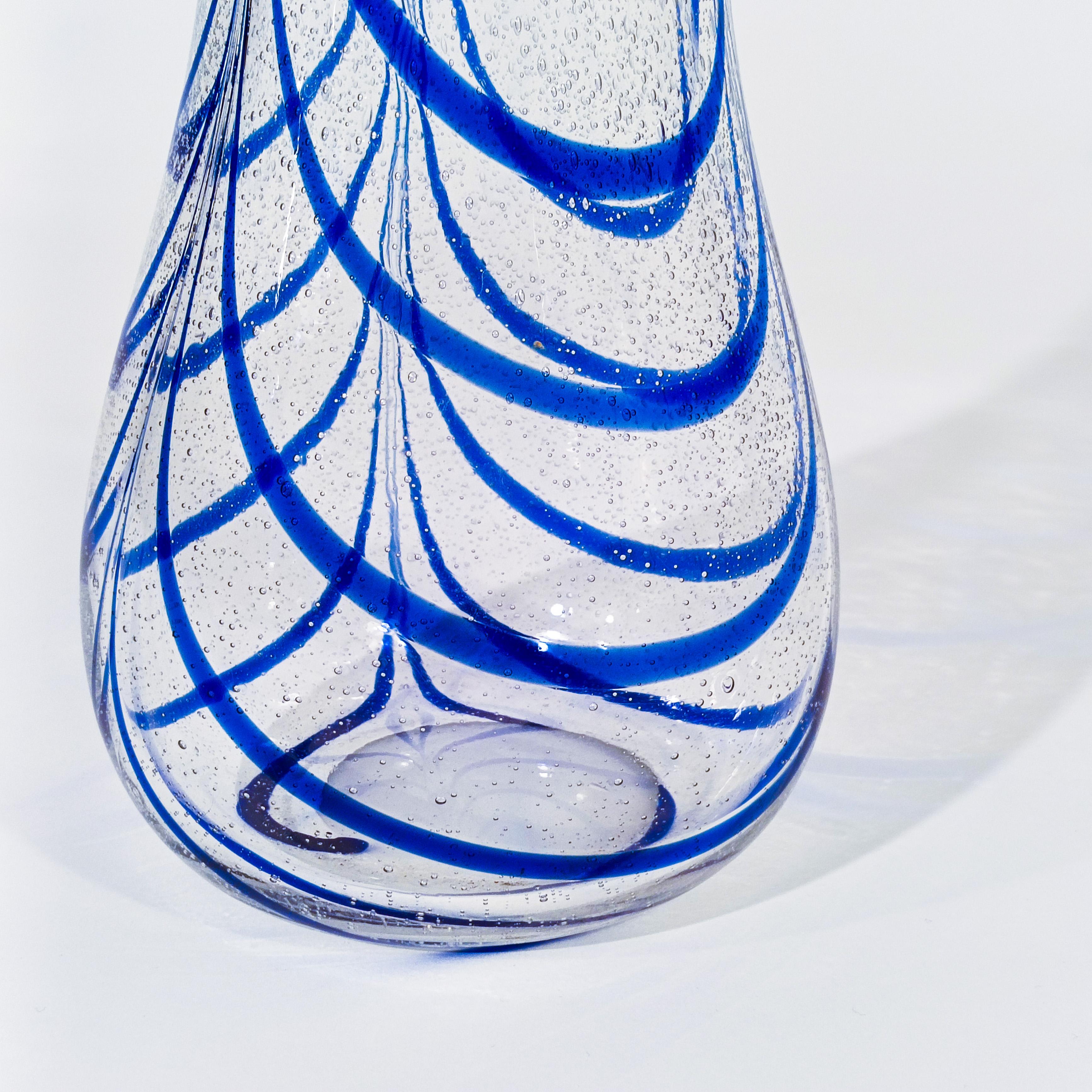 Seguso. Vaso di metà secolo in vetro di Murano soffiato a mano, Italia, anni '50 in vendita 4