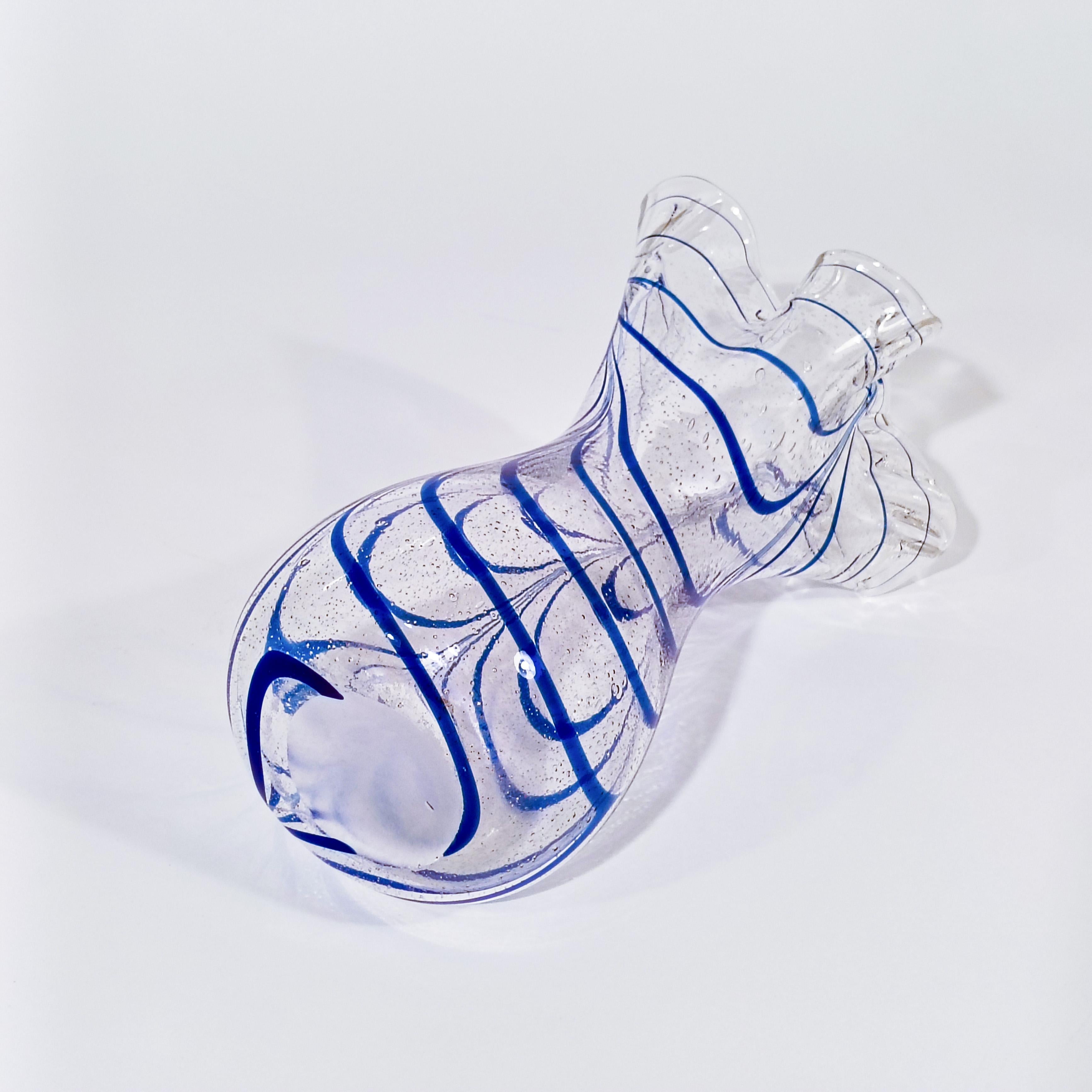 Seguso. Vaso di metà secolo in vetro di Murano soffiato a mano, Italia, anni '50 in vendita 5