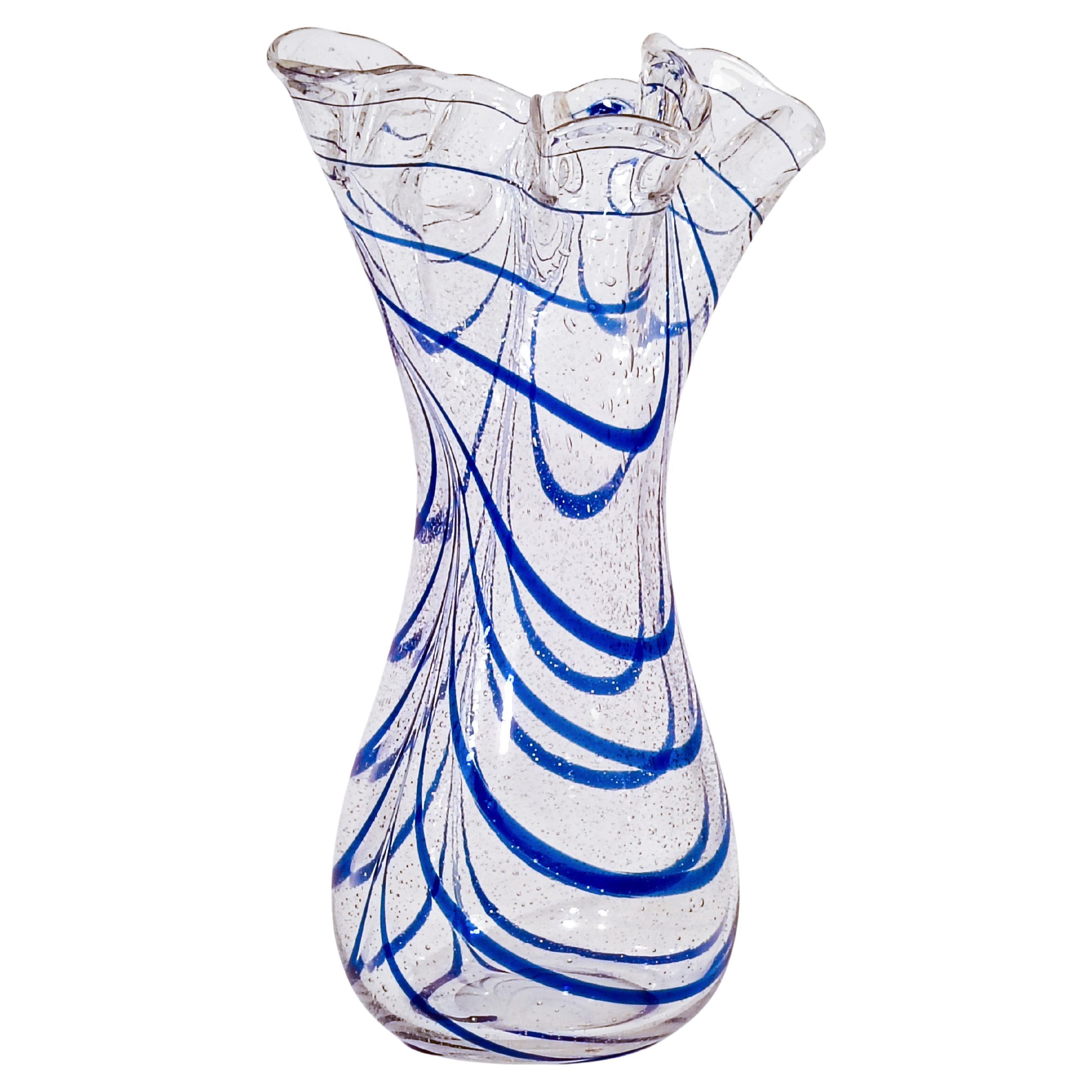 Seguso. Mid-Century hand-blown Murano glass vase, Italy, 1950s