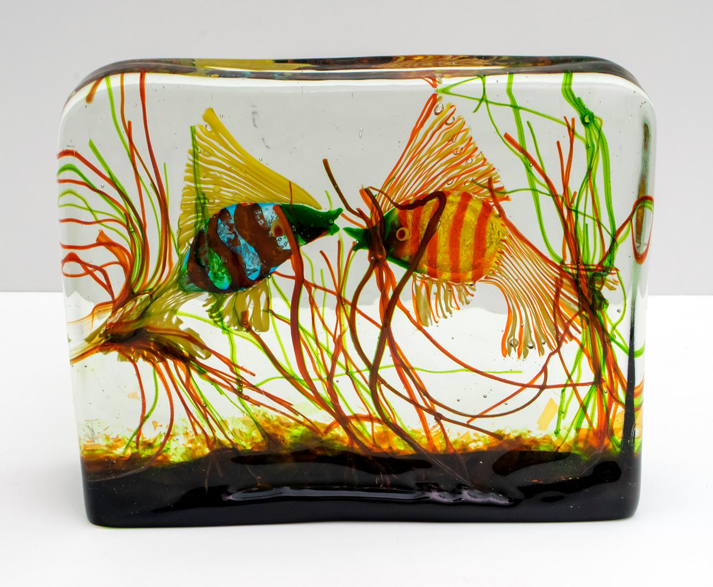 Mid-20th Century Seguso Mid-Century Modern Italian Murano Glass Aquarium, 1950s