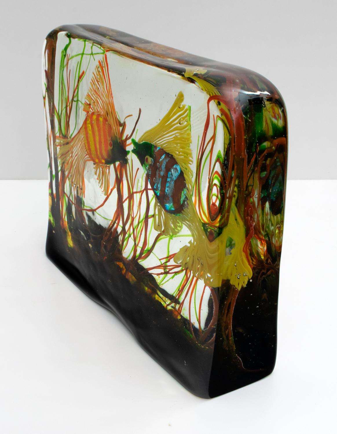 Seguso Mid-Century Modern Italian Murano Glass Aquarium, 1950s 3