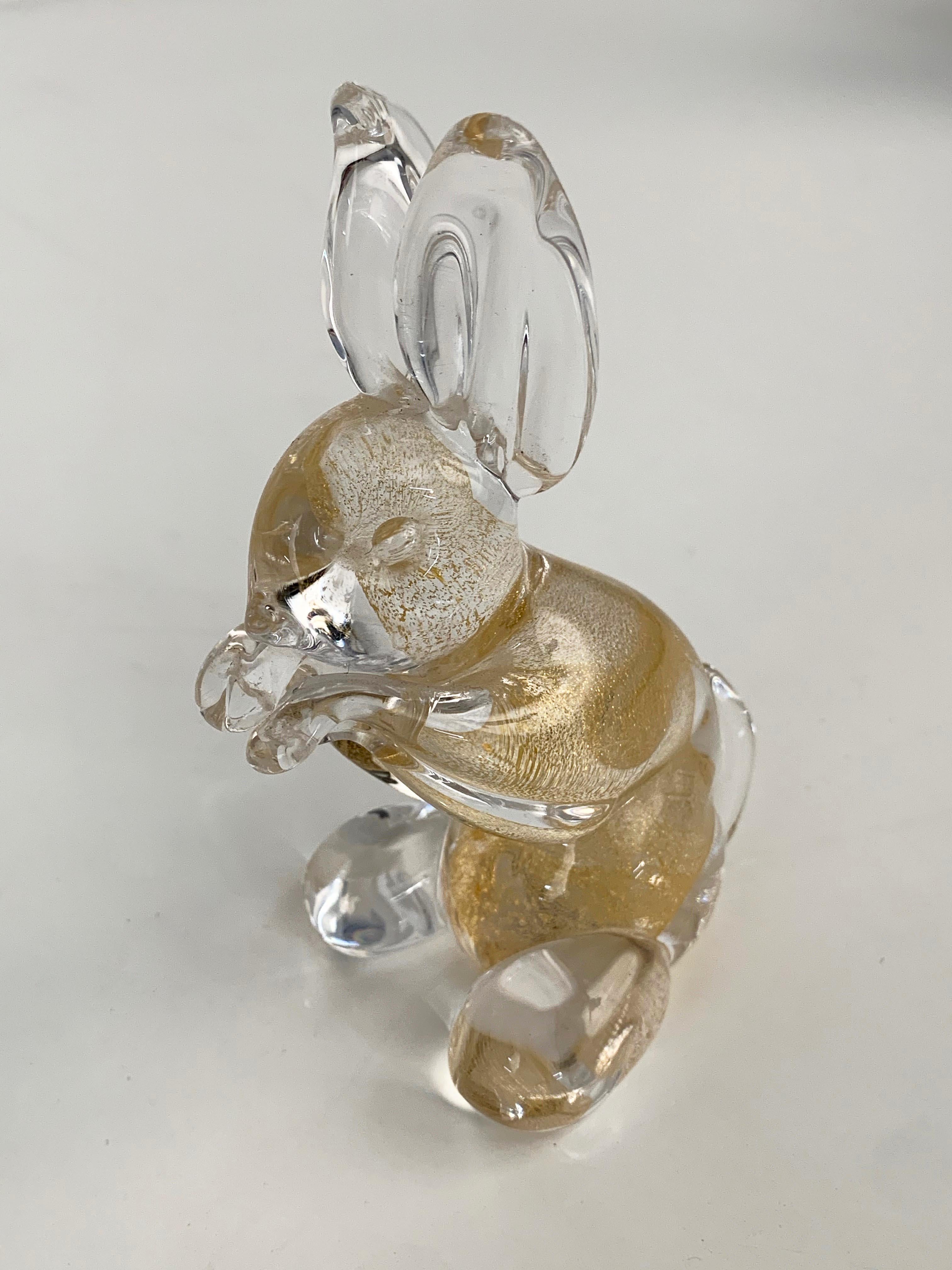 murano glass rabbit