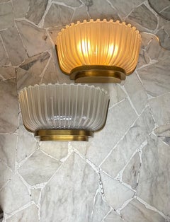 SEGUSO - MURANO 1940 - Pareja de apliques - Made in. ITALIA.