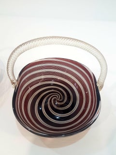 Seguso Murano Art Glass Baskets, 1950