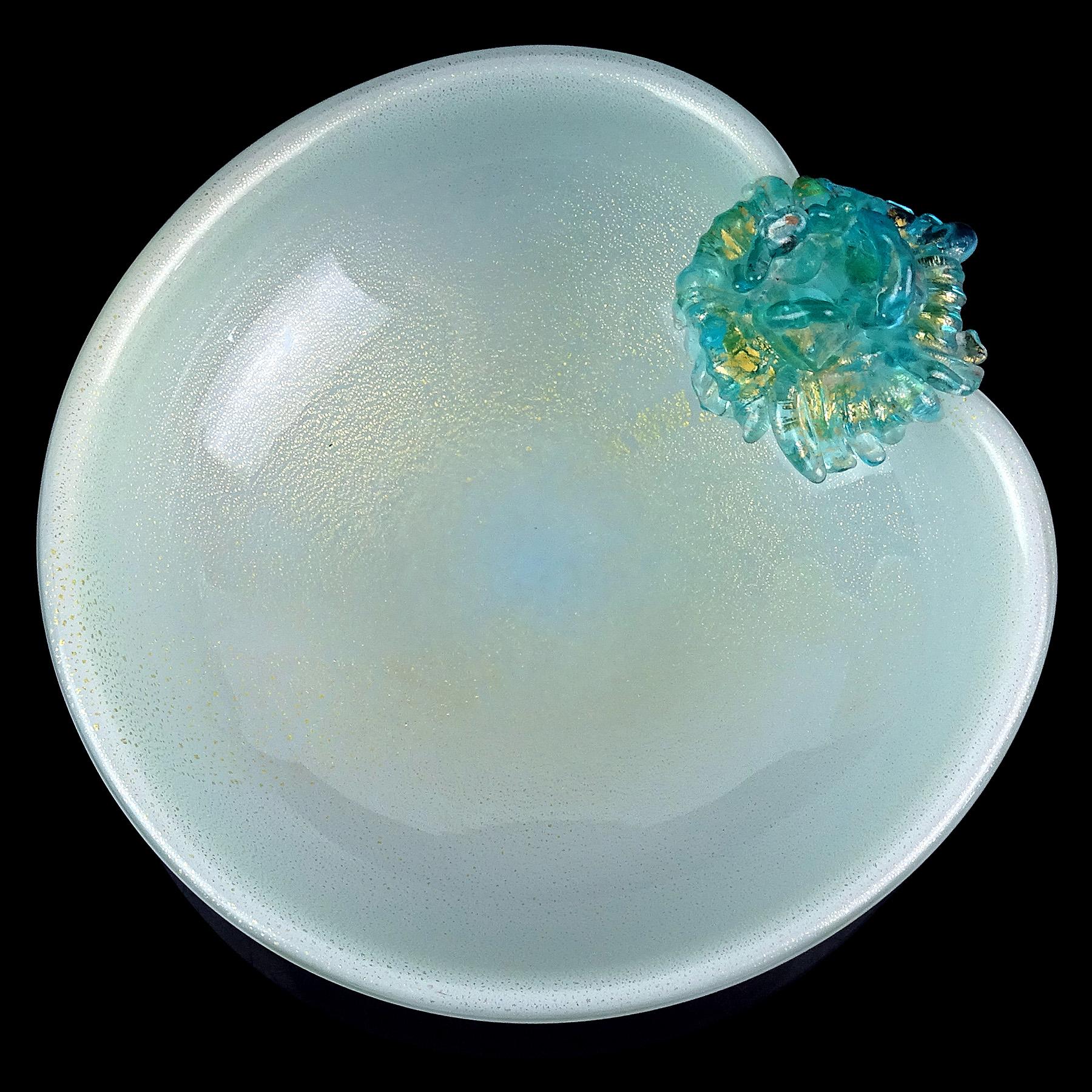 blue glass decorative bowl
