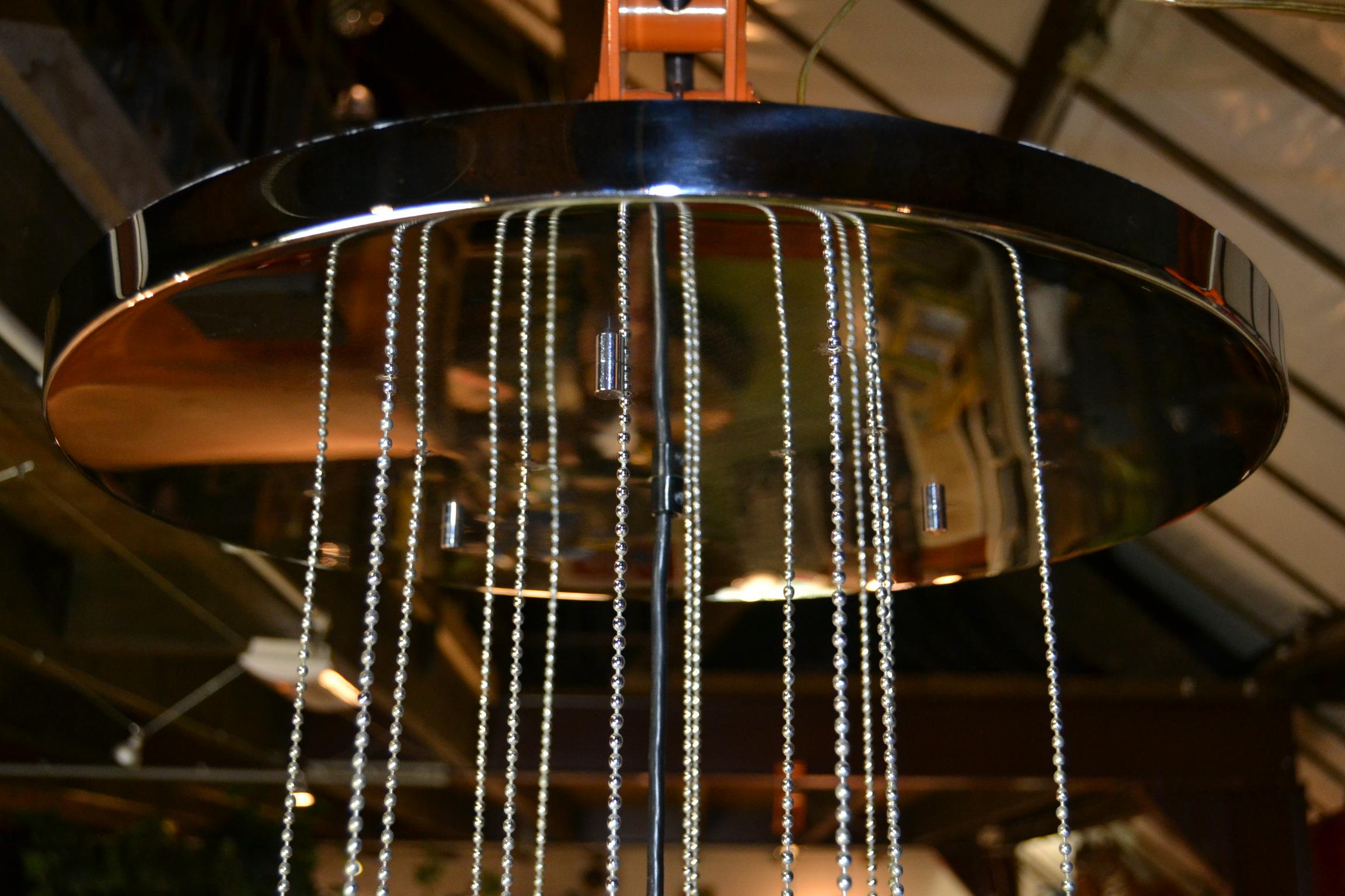 Murano-Glas-Kronleuchter mit Ketten, Mitte 20. Jahrhundert  im Angebot 7