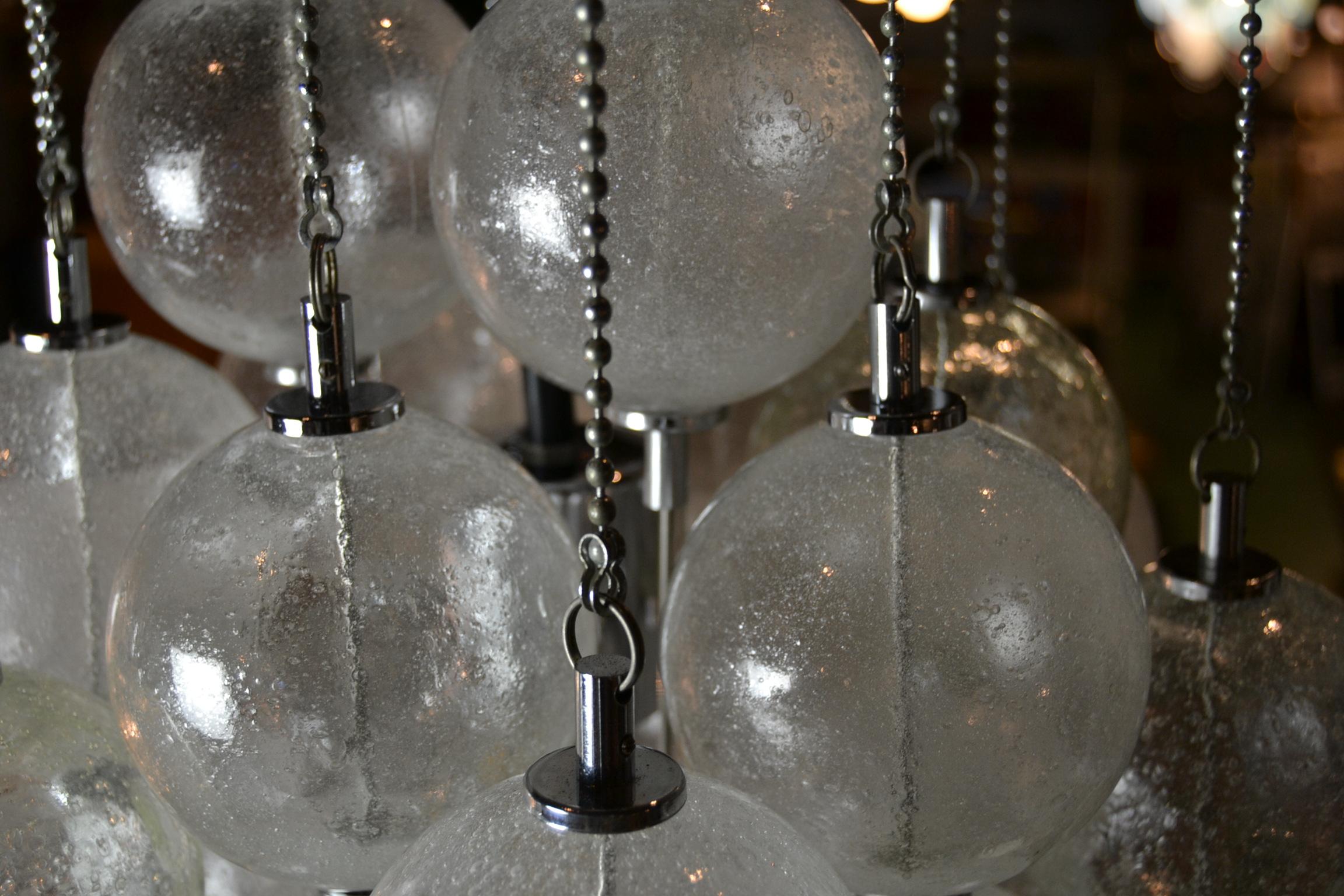 flush mount bubble chandelier