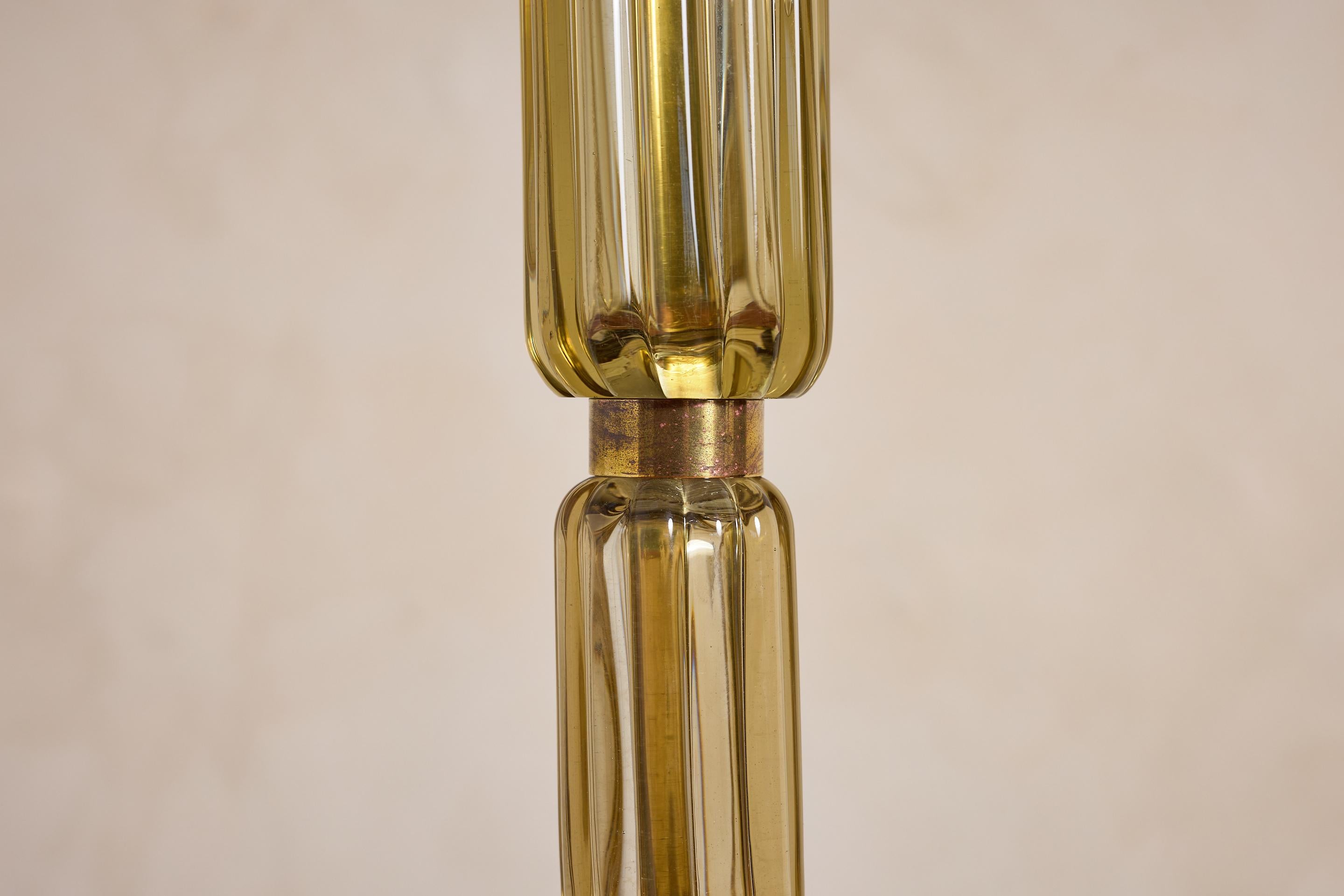 Seguso Murano Stehleuchte (Muranoglas) im Angebot