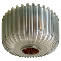 Seguso Murano Flush Mount Ceiling Light, Italie circa 1950's