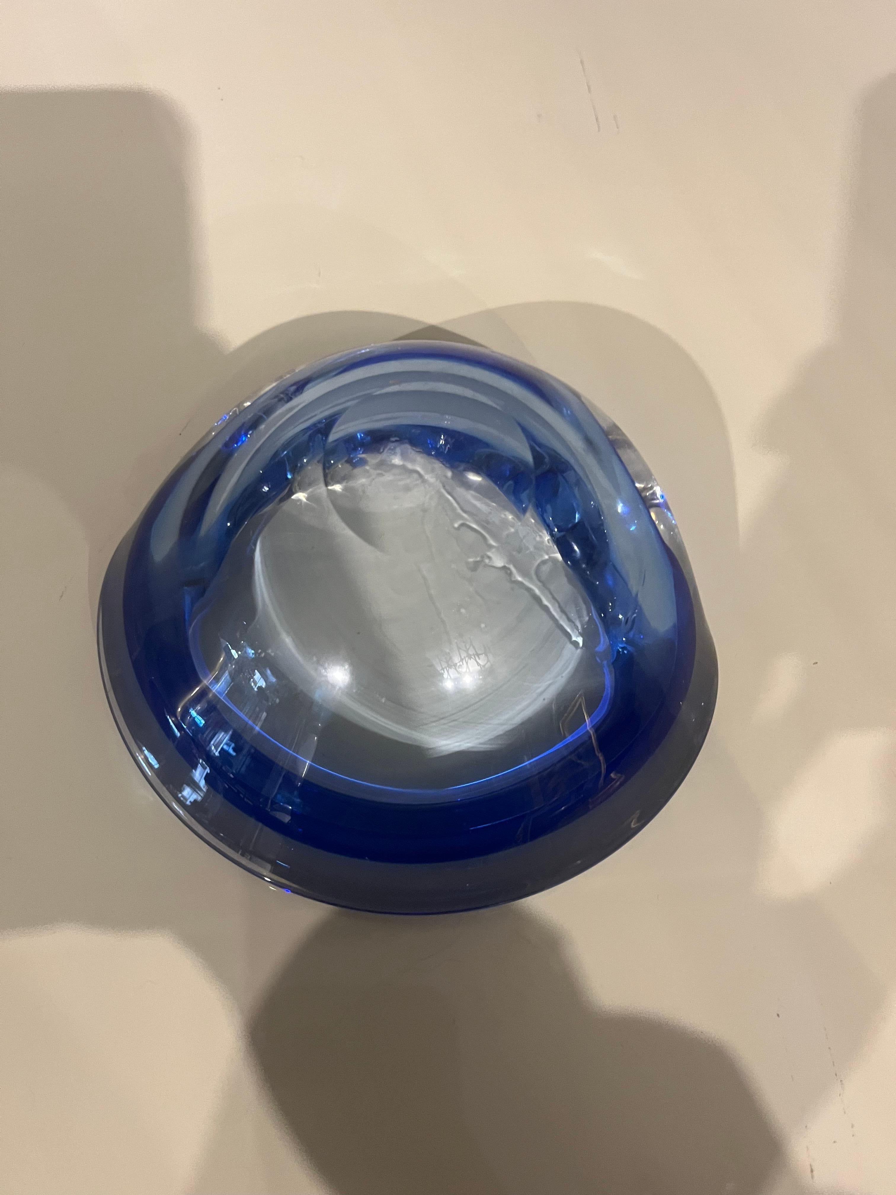 Cendrier Seguso en verre de Murano des années 50 en vente 5