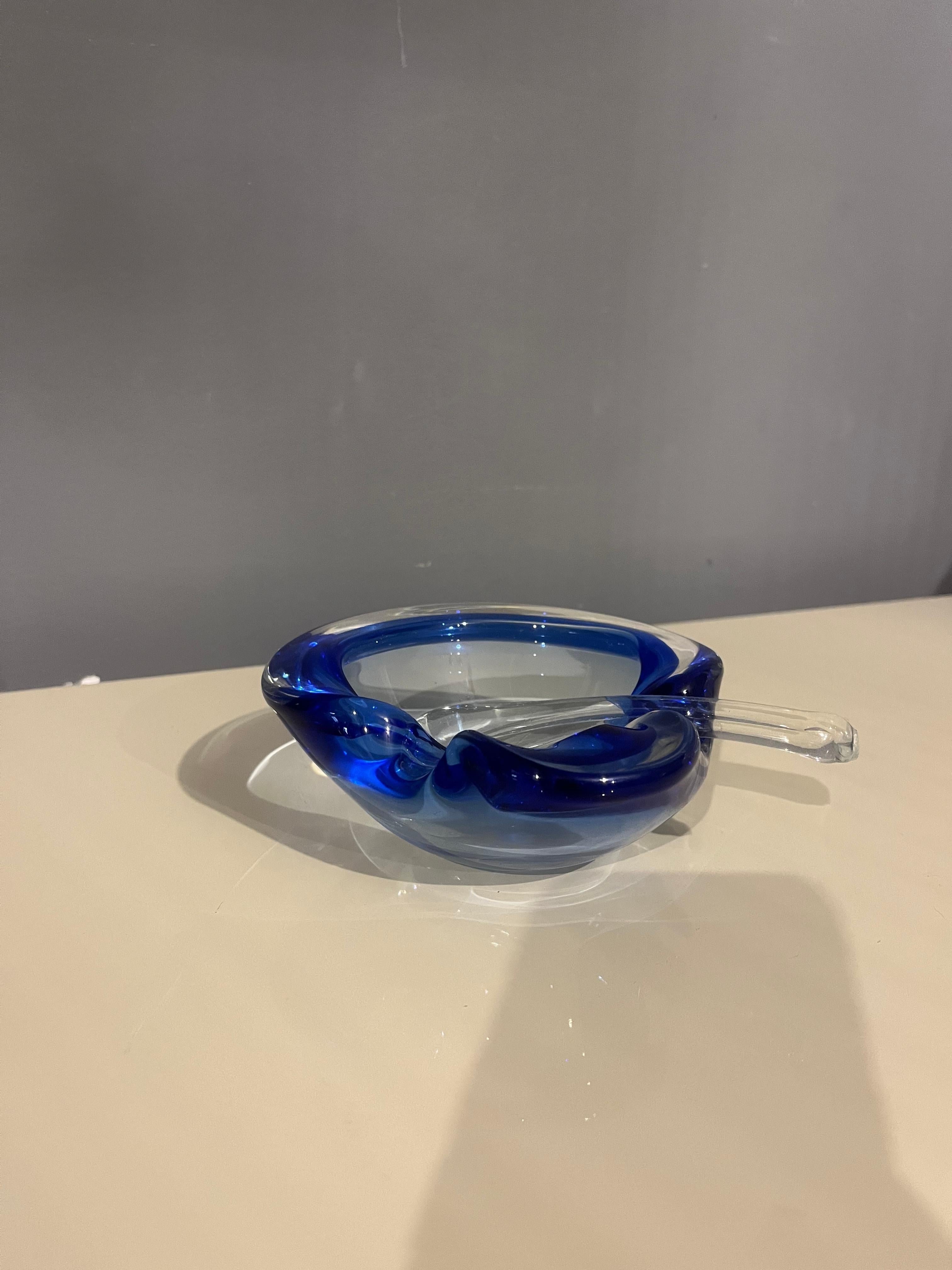 Italian Cendrier Seguso en verre de Murano des années 50 en vente
