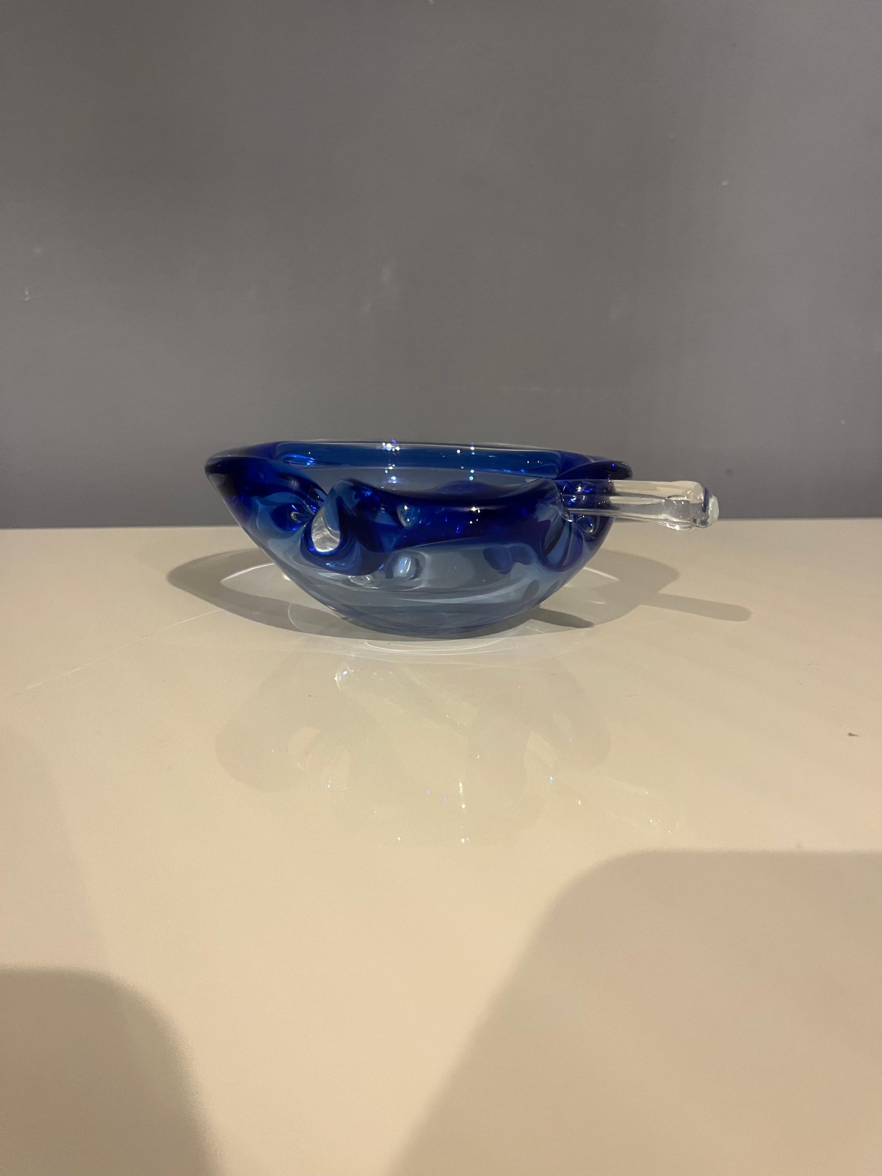 Mid-20th Century Cendrier Seguso en verre de Murano des années 50 en vente