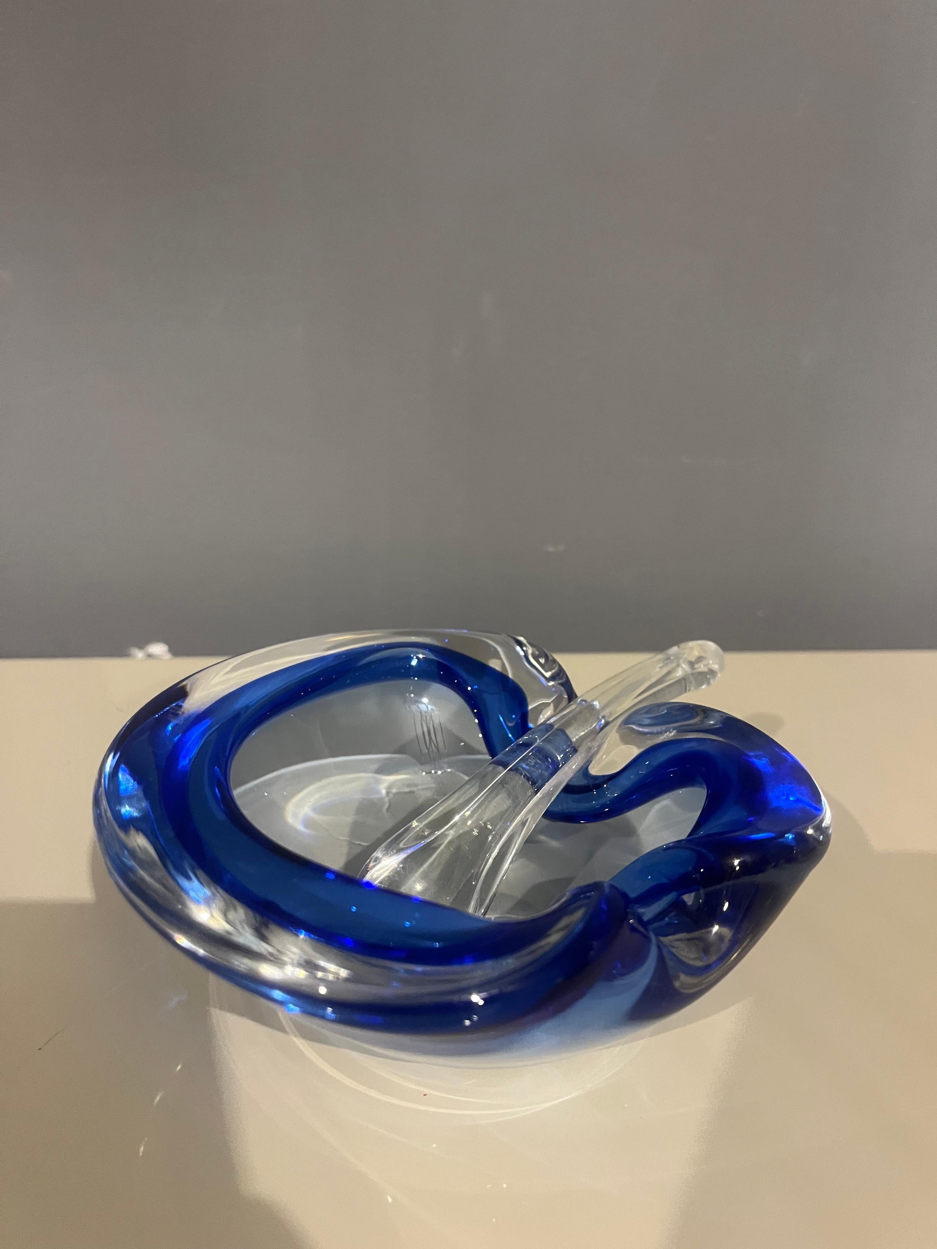 Cendrier Seguso en verre de Murano des années 50 en vente 1