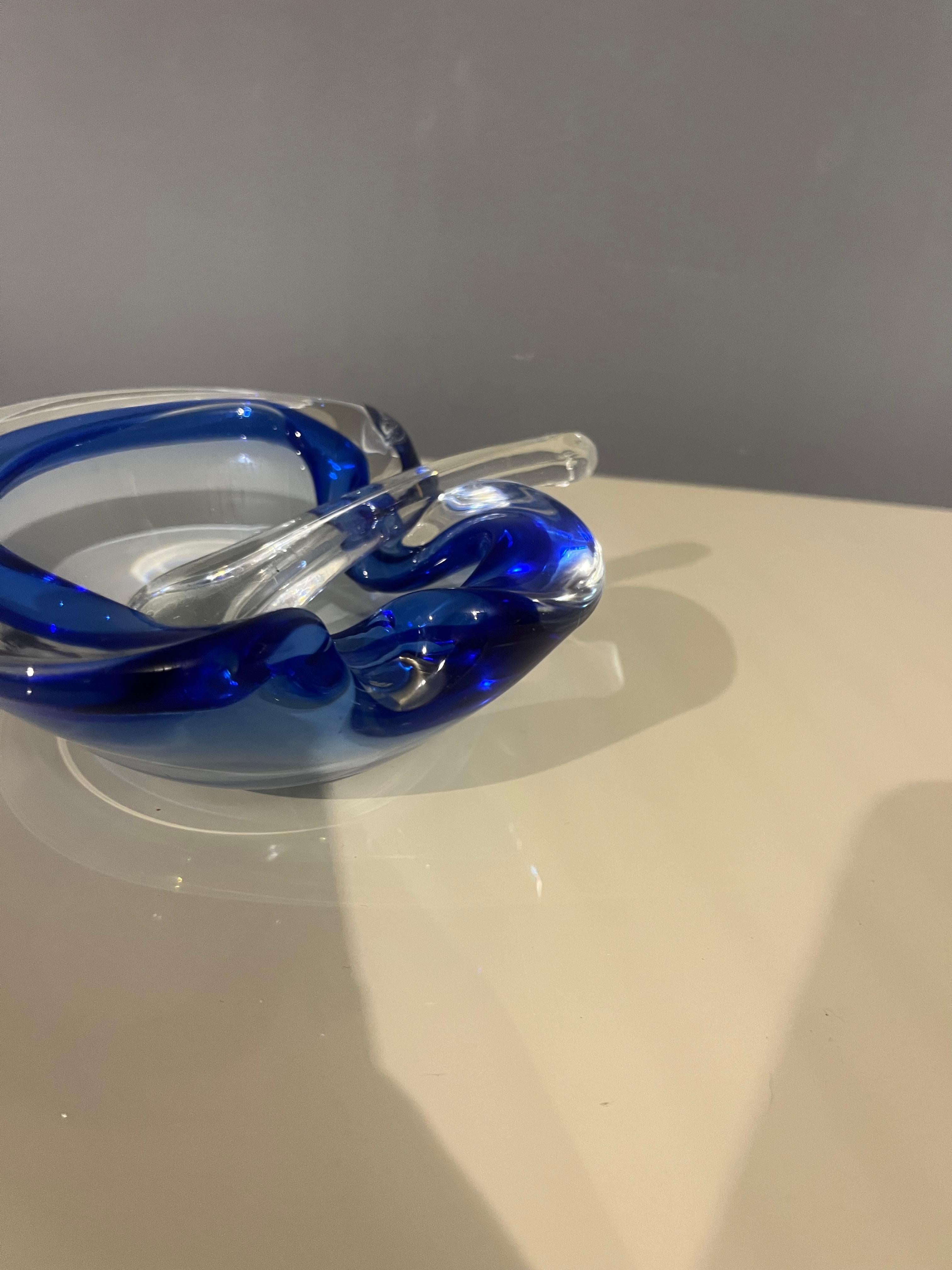 Cendrier Seguso en verre de Murano des années 50 en vente 2