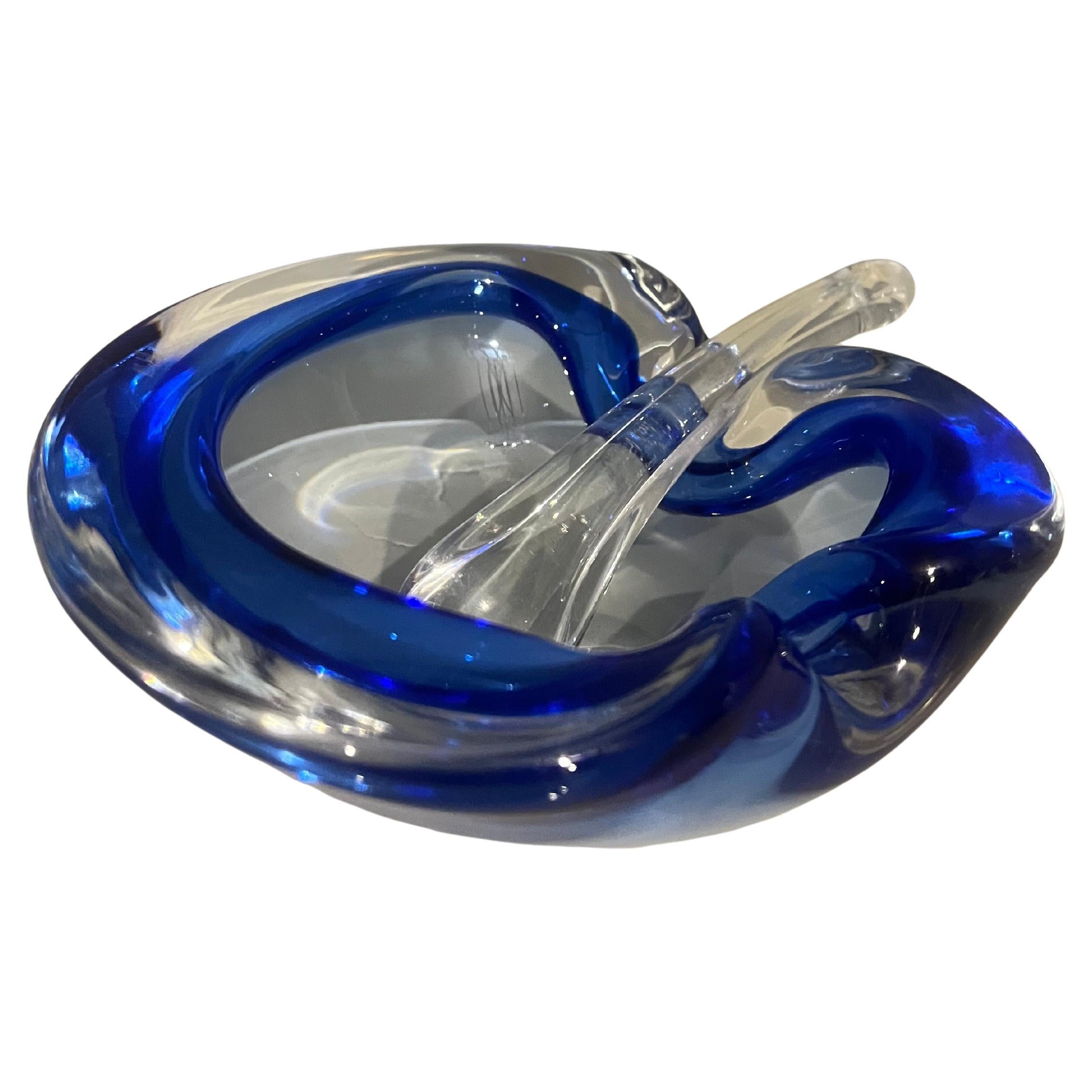Cenicero Seguso de cristal de Murano de los años 50