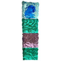 Seguso Murano Glass Block Sculptures Circa 1960's