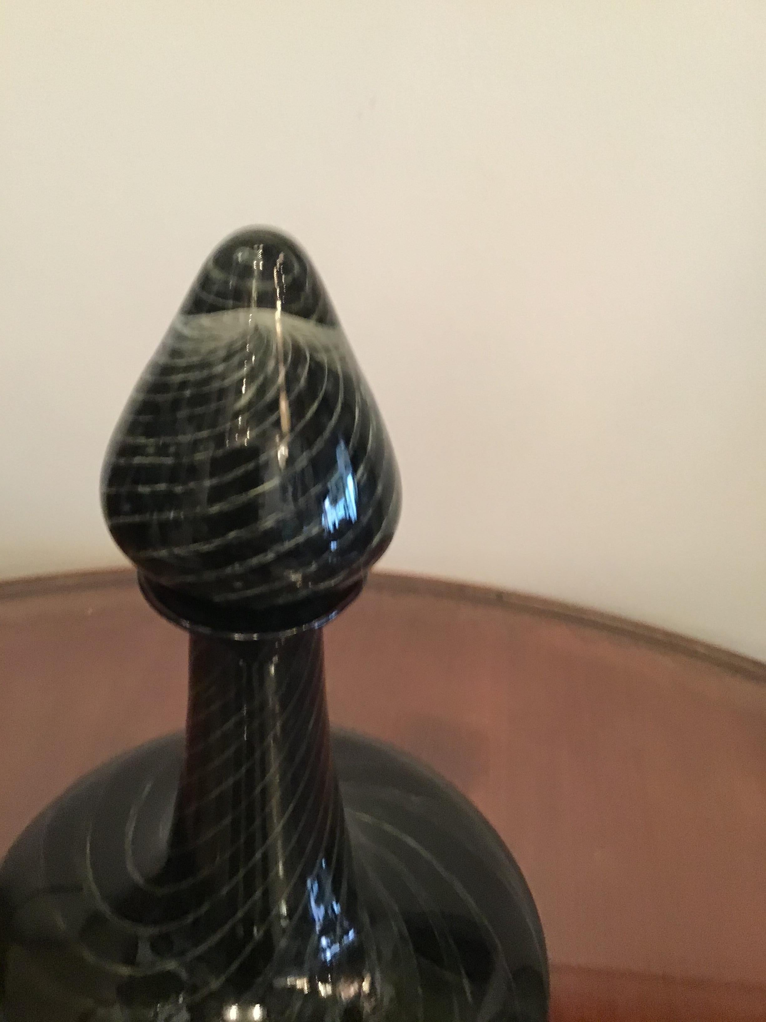 Seguso Murano Glass Bottle 1960 Italy  For Sale 6