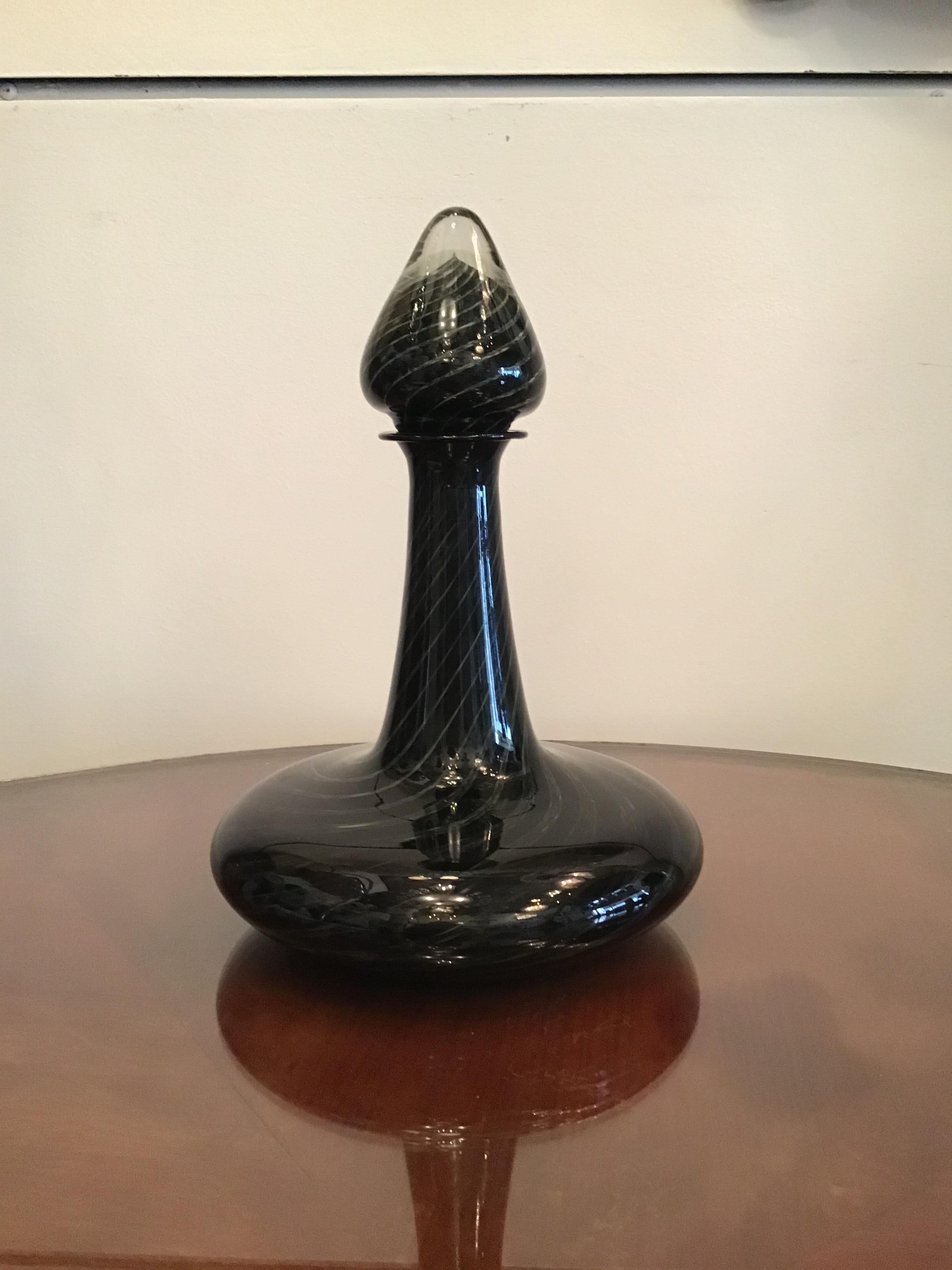 Bottiglia in vetro di Murano Seguso 1960 Italia in vendita 7