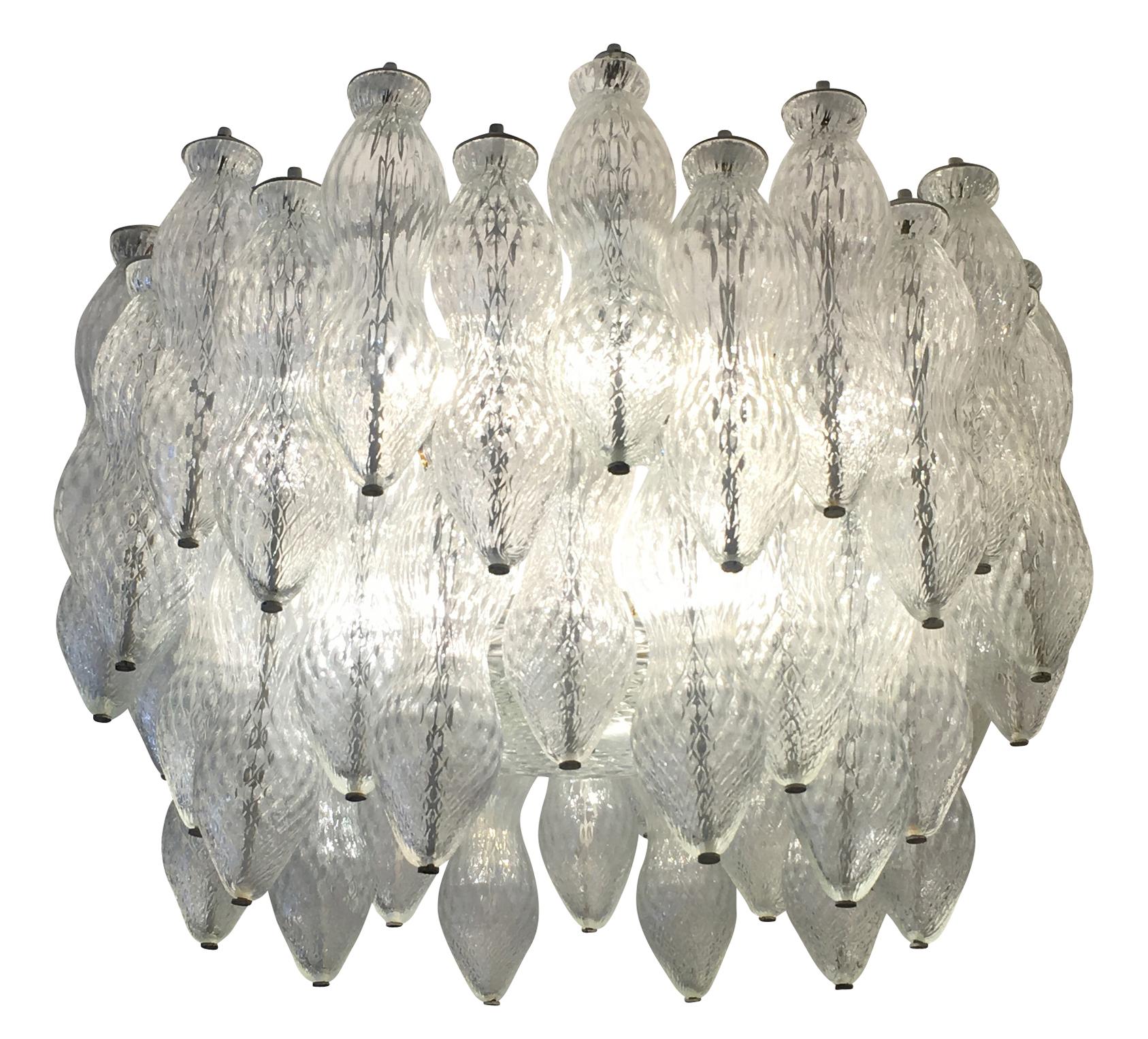 1960 murano glass chandelier