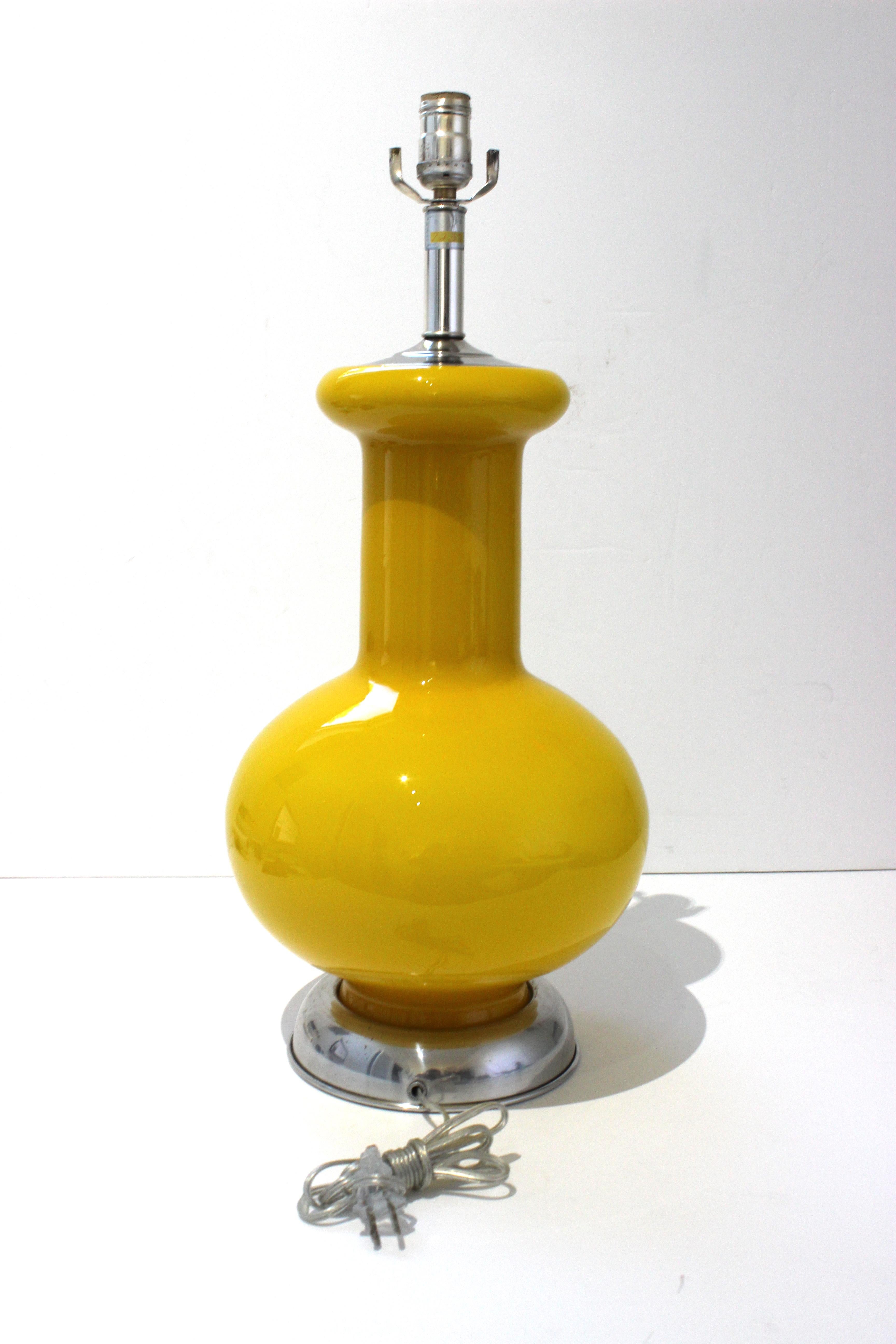 Mid-Century Modern Seguso Murano Glass Lamp for Marbro 