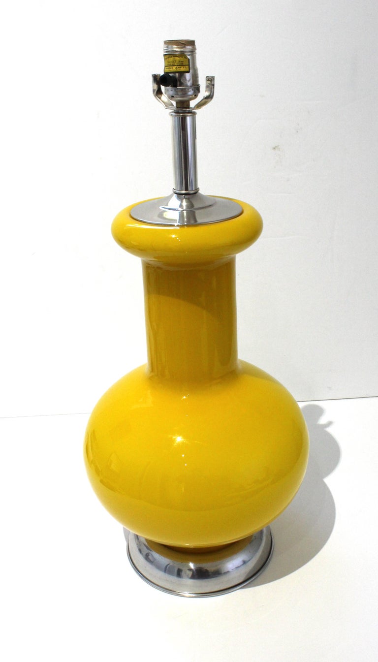 Hand-Crafted Seguso Murano Glass Lamp for Marbro  For Sale