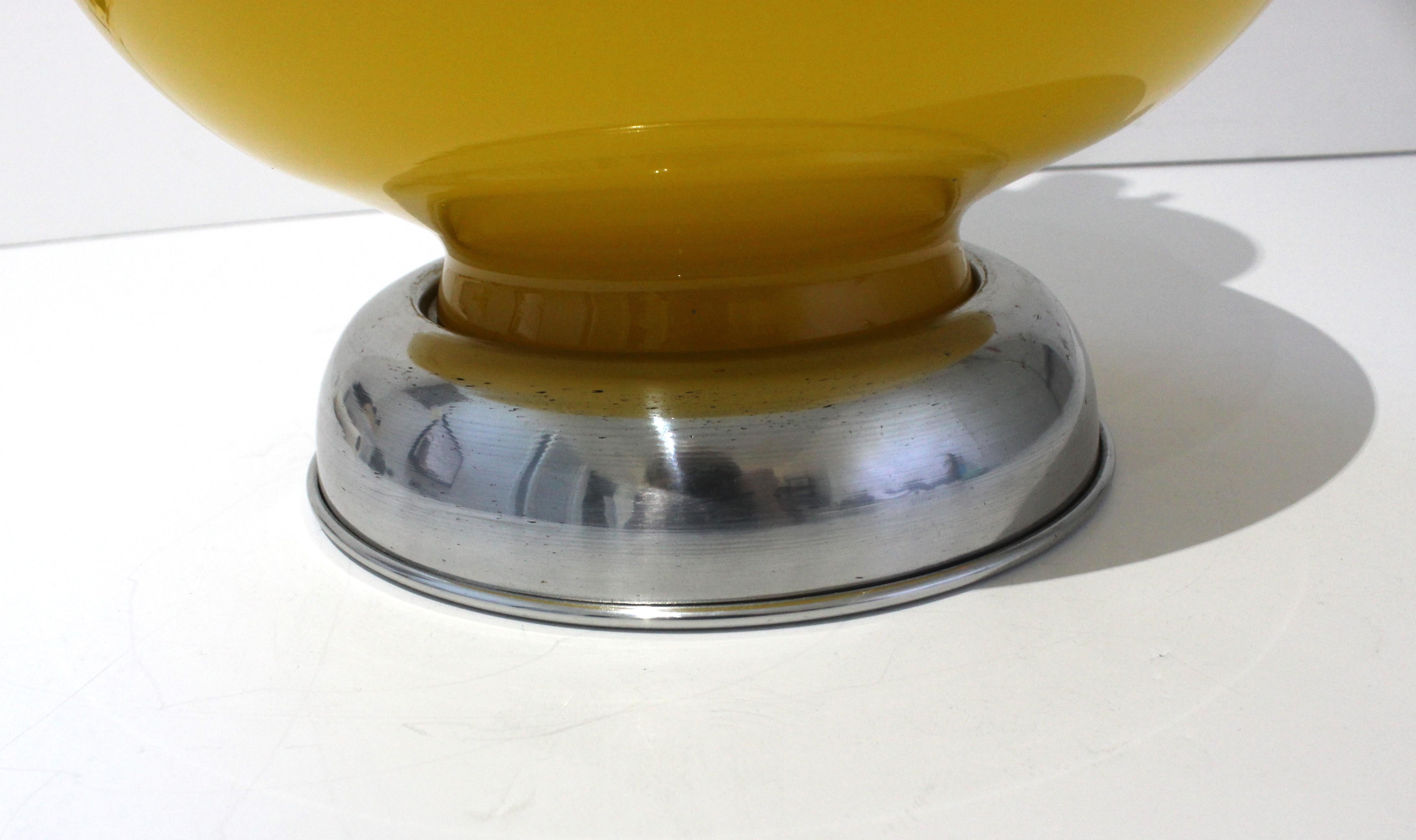 Seguso Murano Glass Lamp for Marbro  1
