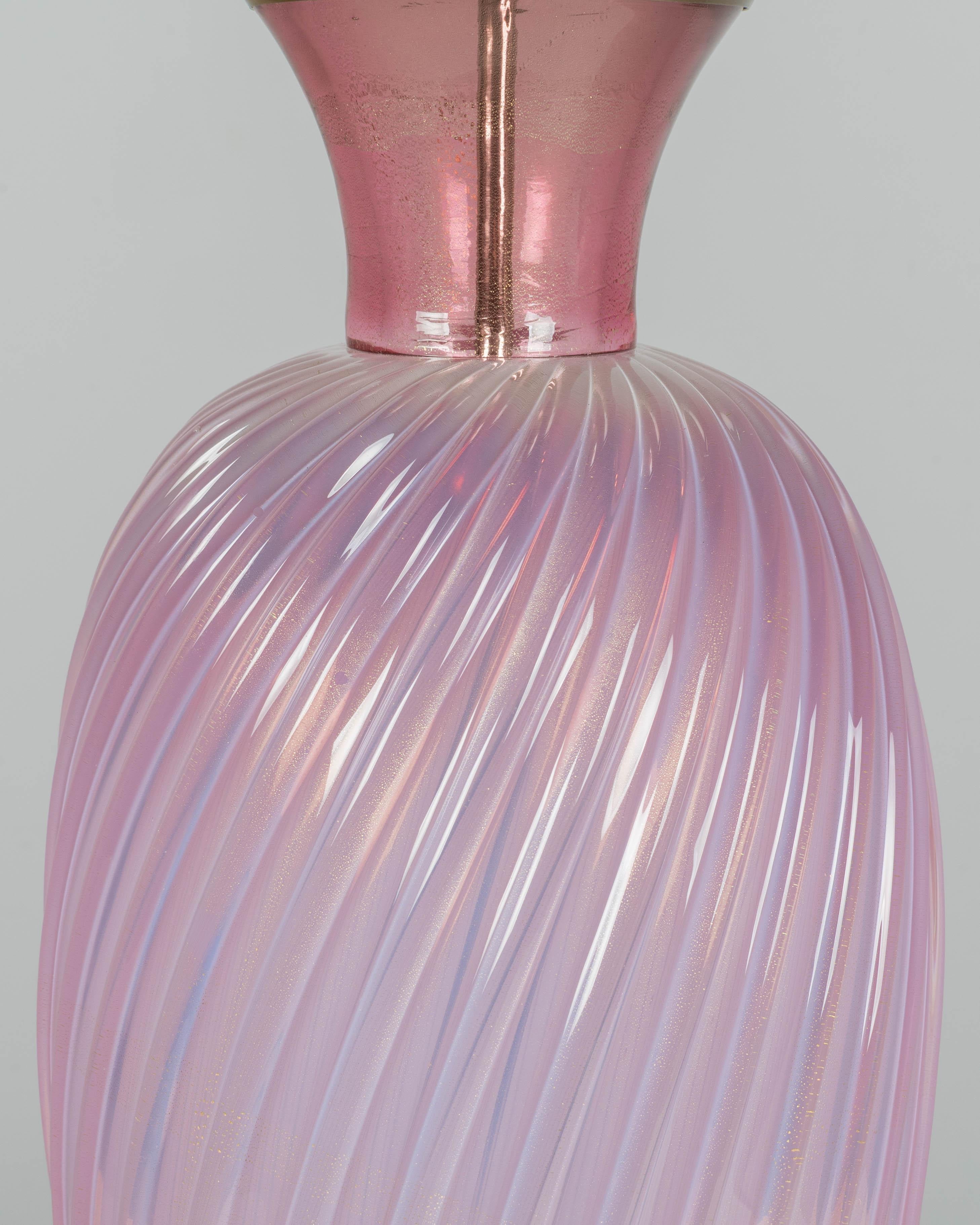 Seguso Murano Glas Mid Century Lampe im Angebot 3