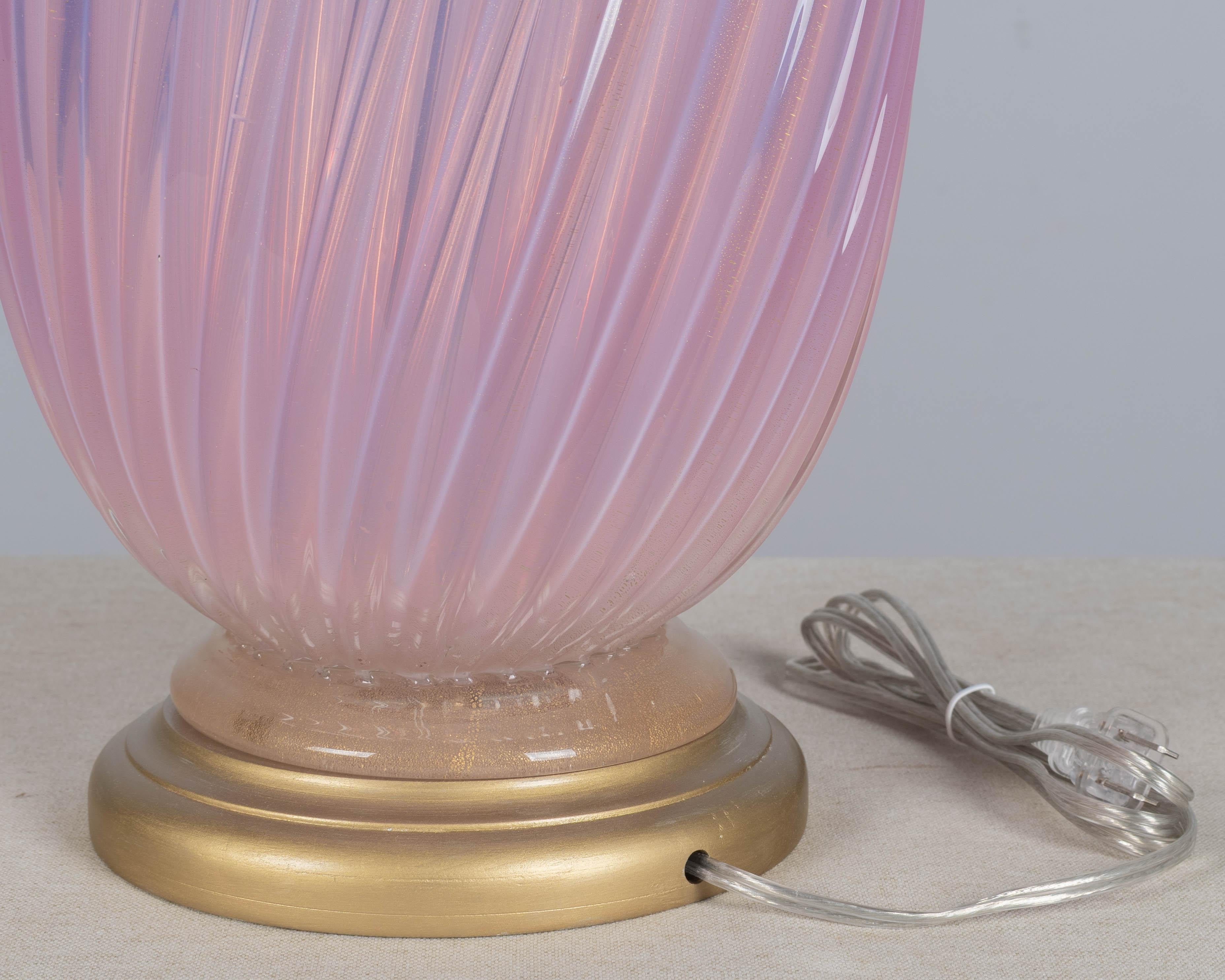 Seguso Murano Glas Mid Century Lampe im Angebot 4