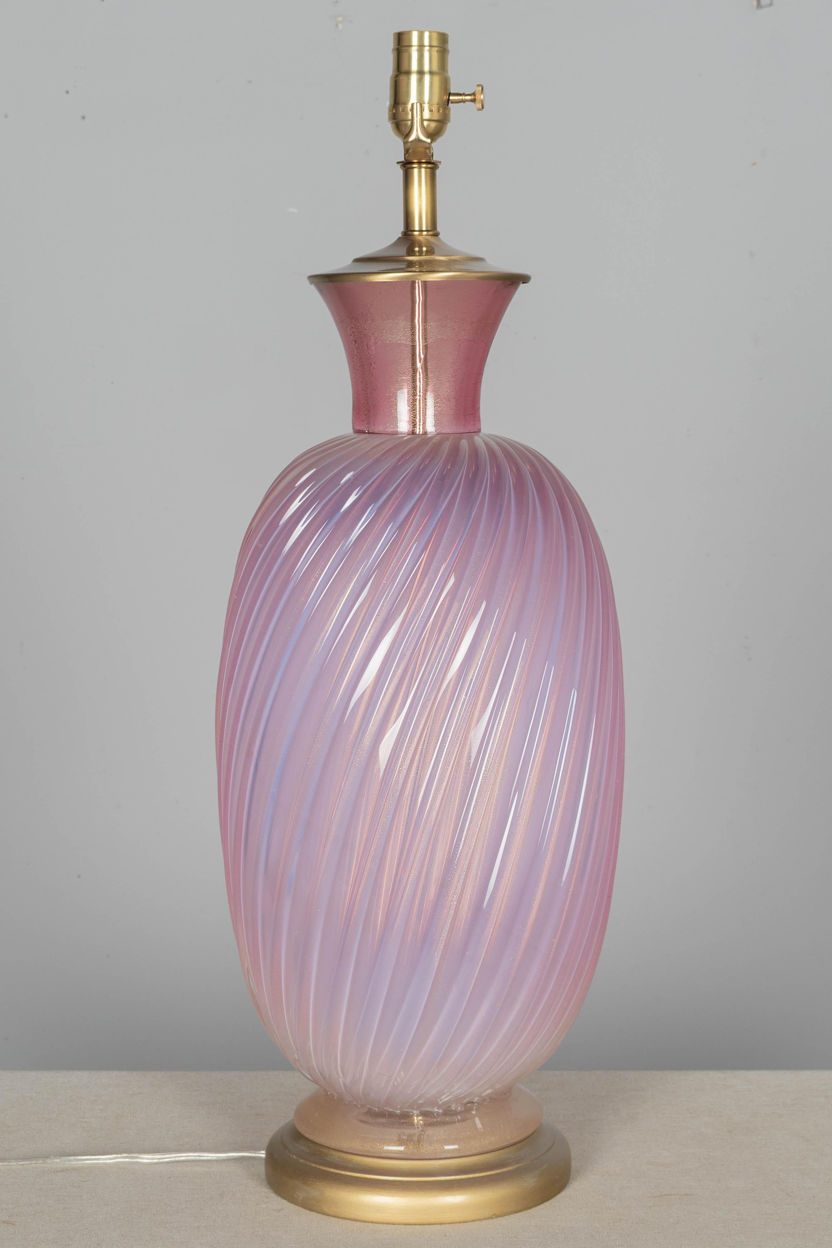 Seguso Murano Glas Mid Century Lampe (20. Jahrhundert) im Angebot