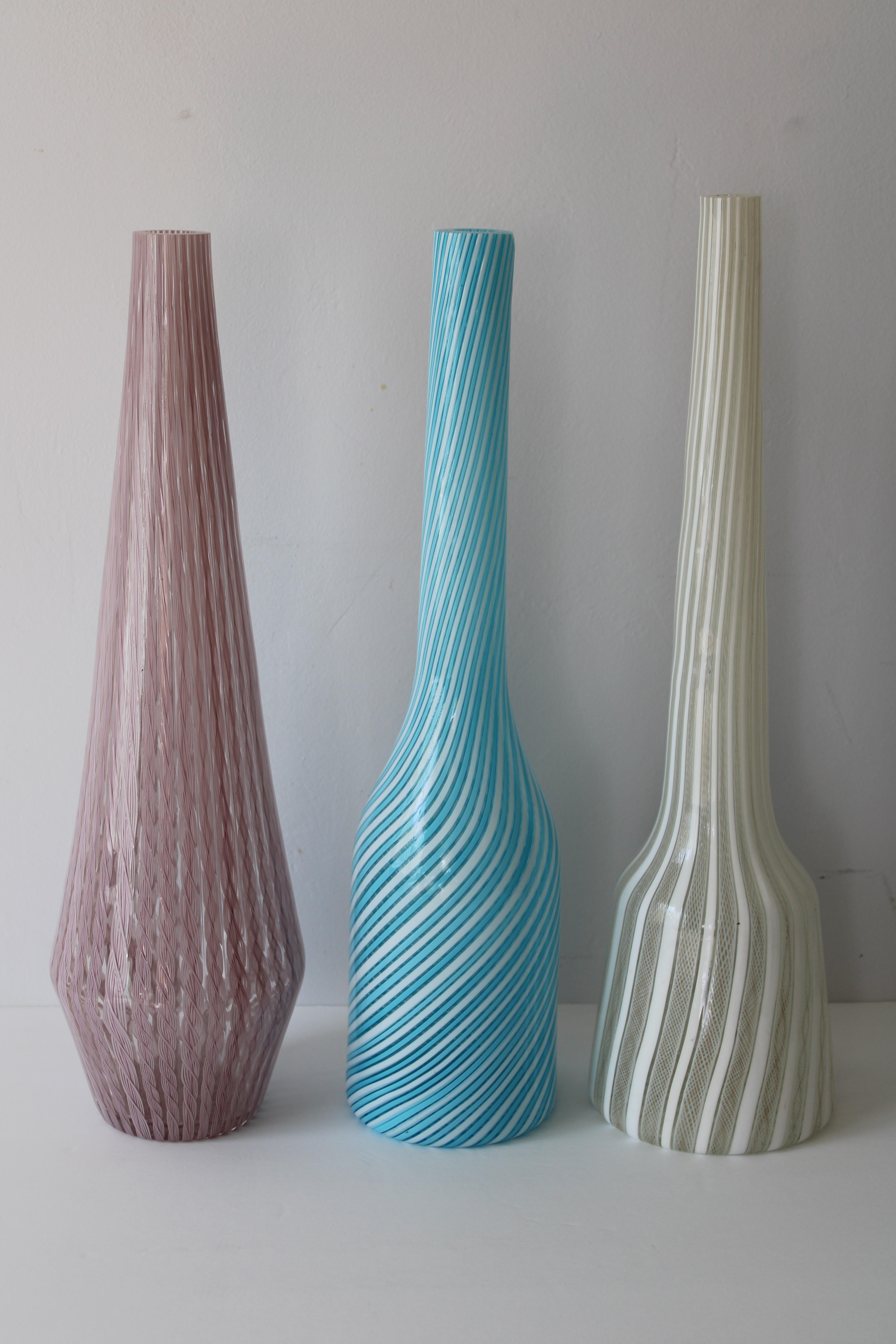 Vase en verre de Murano Seguso en vente 5