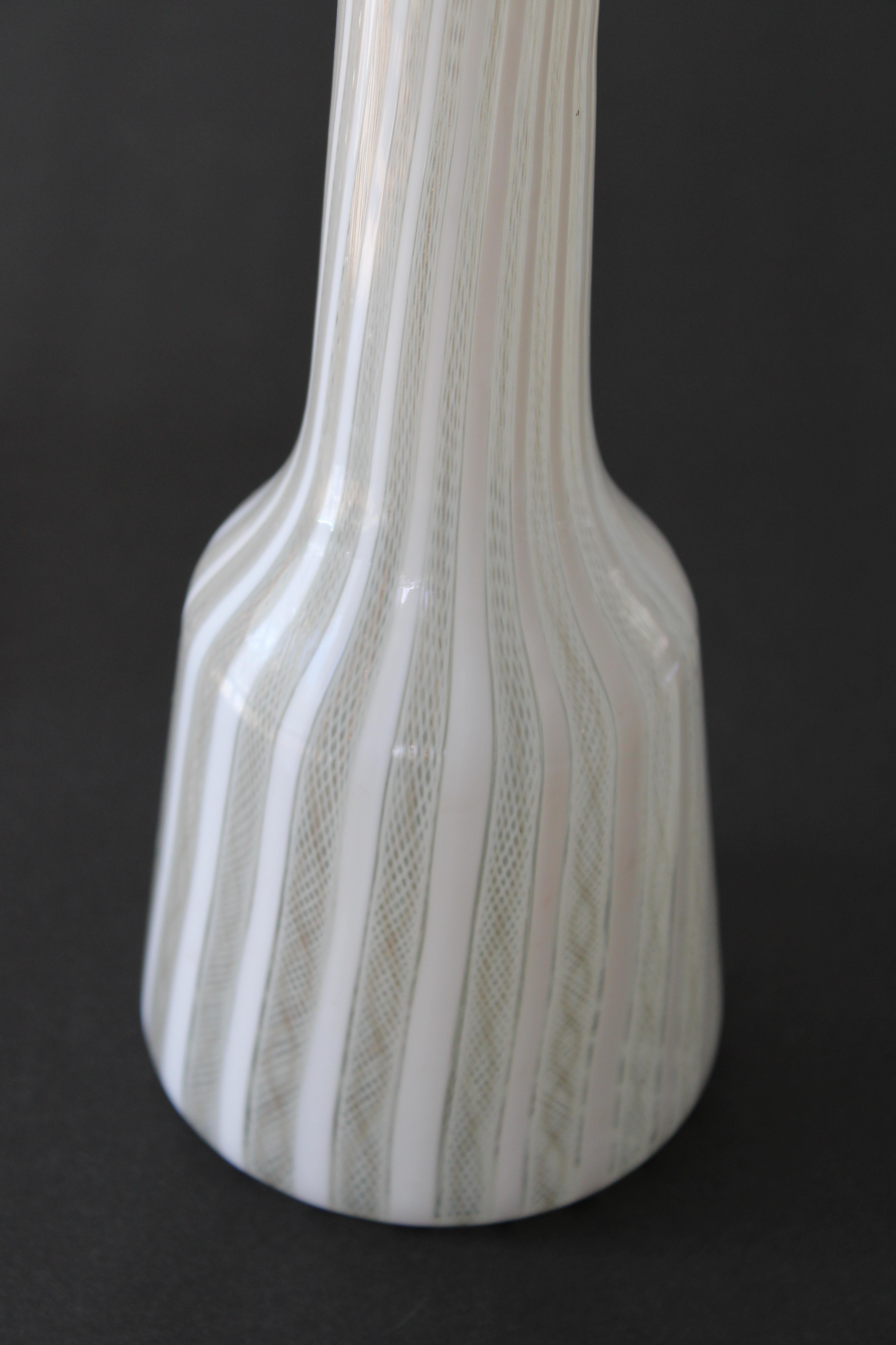 Modern Seguso Murano Glass Vase  For Sale