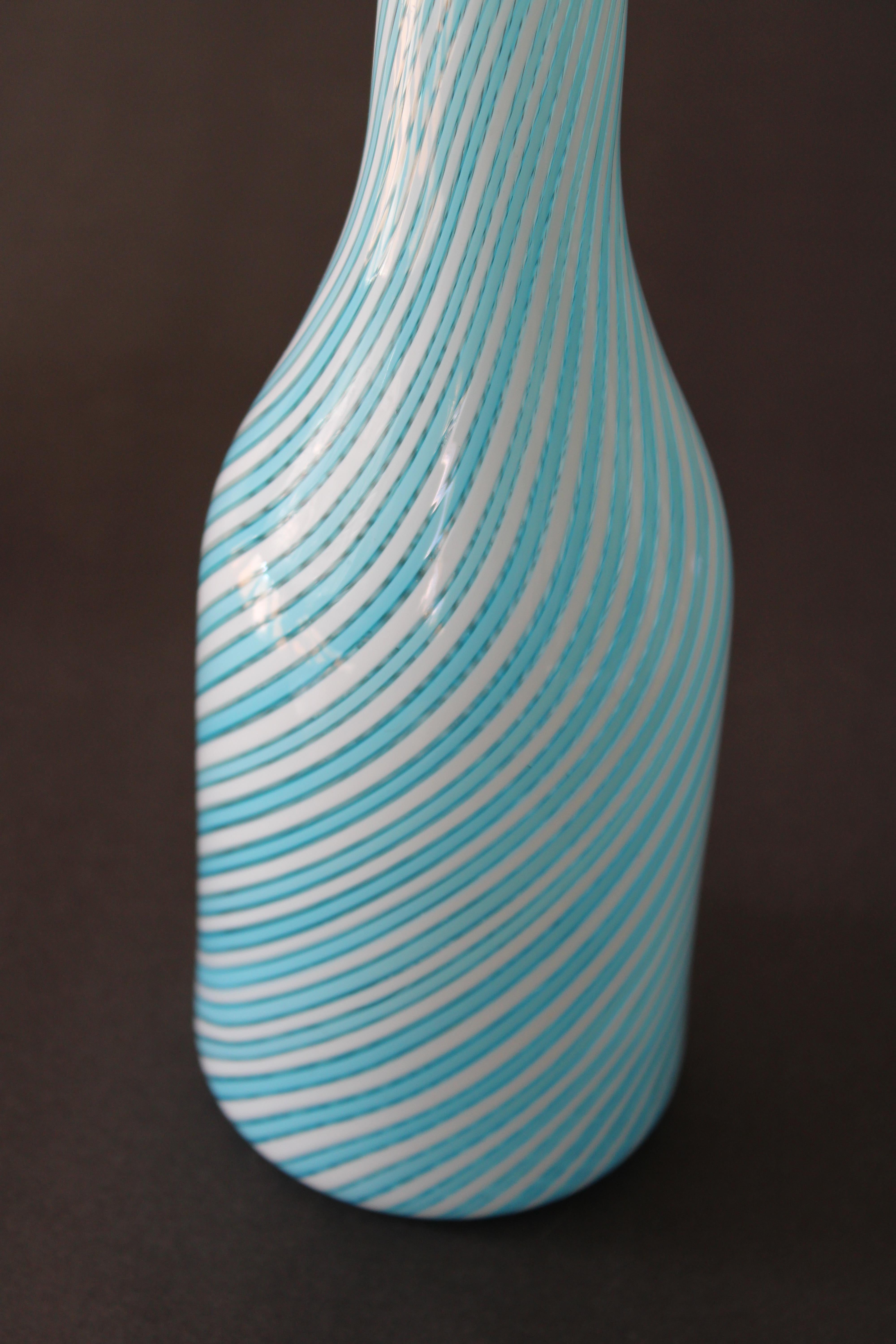 Modern Seguso Murano Glass Vase For Sale