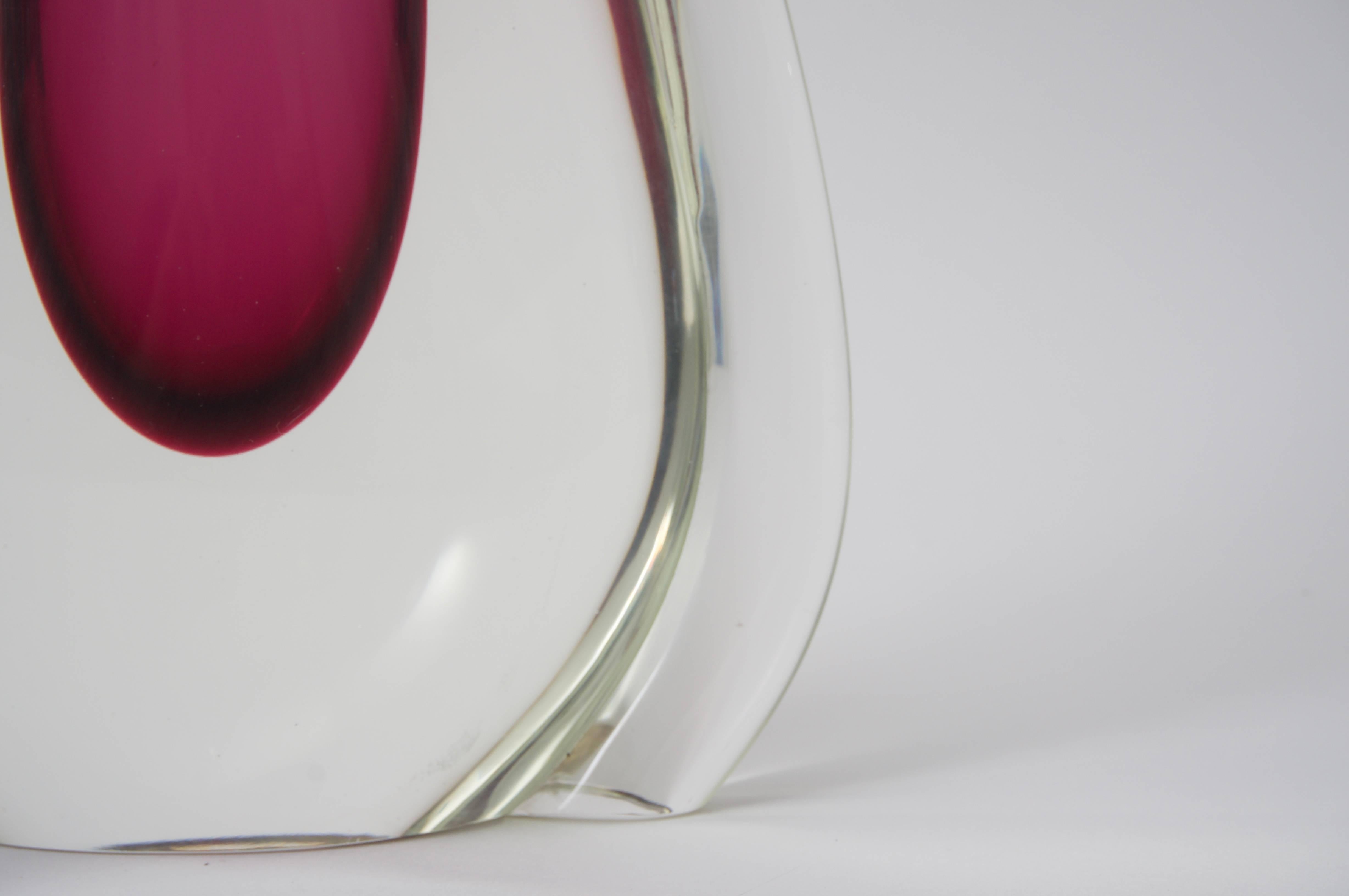Mid-Century Modern Seguso Murano Glass Vase