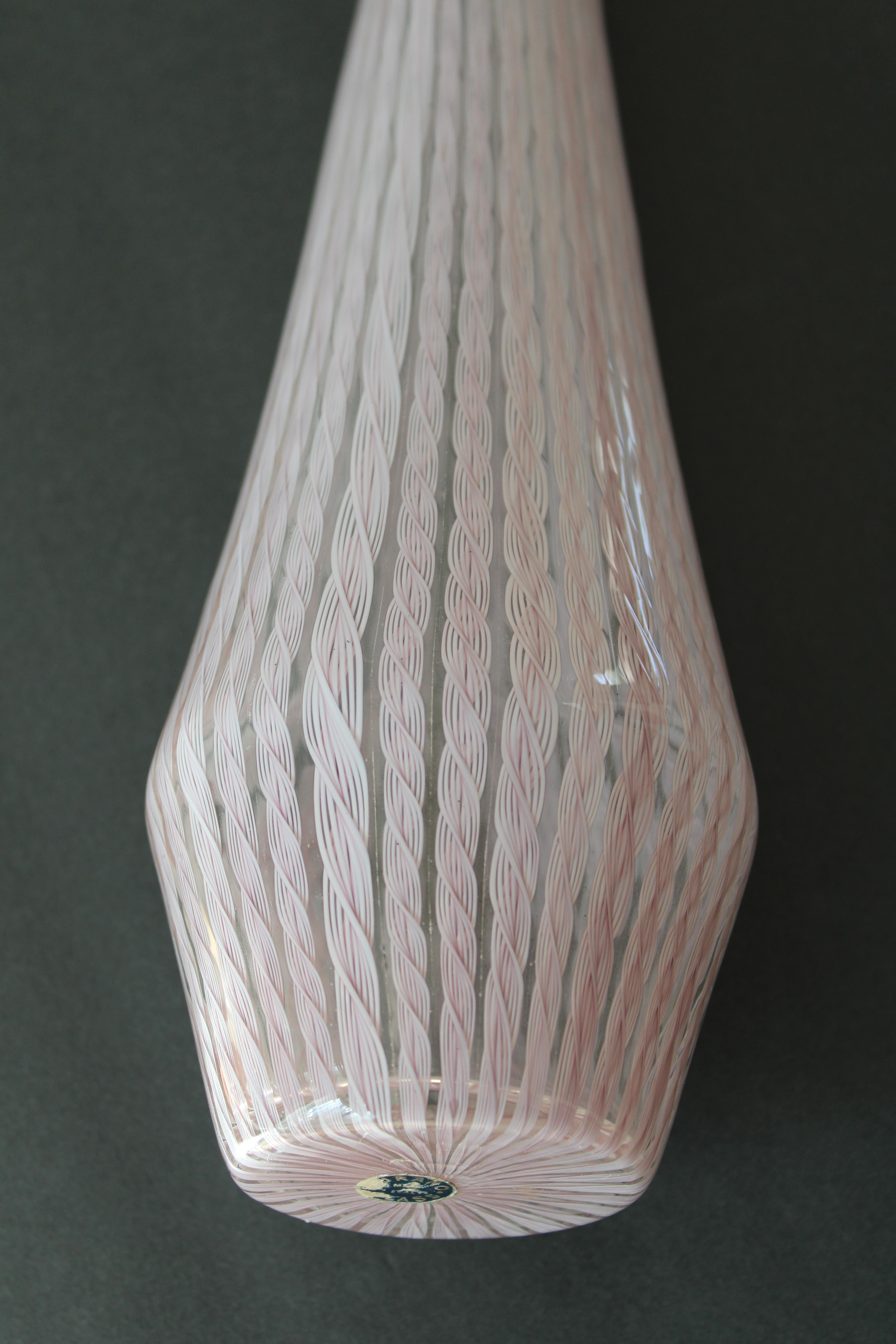 Seguso Murano Glass Vase  In Good Condition For Sale In Palm Springs, CA